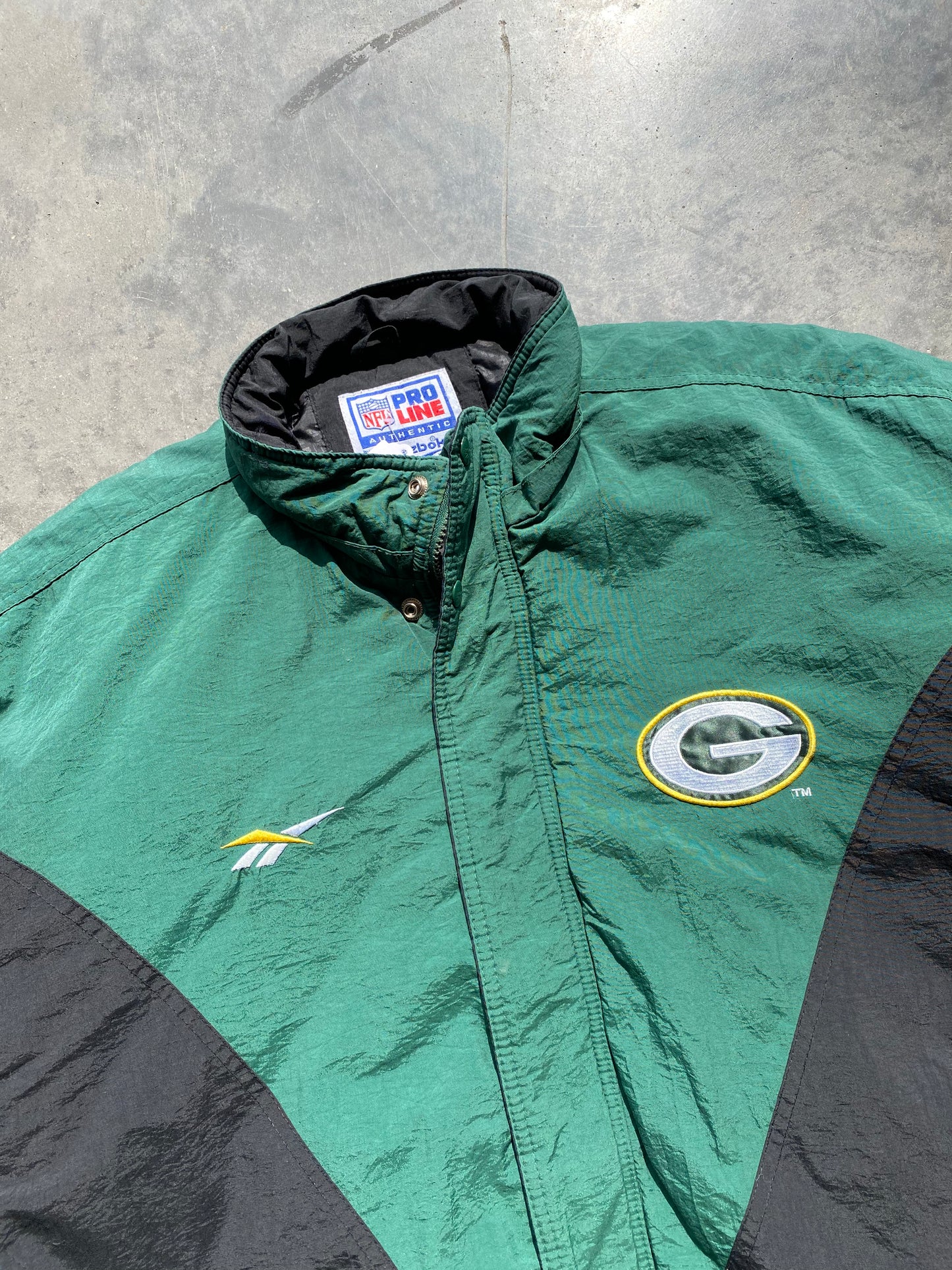 Vintage Reebok Packers Coat - XXL