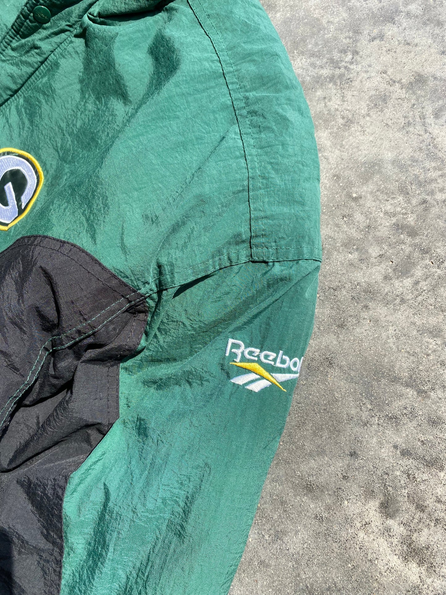 Vintage Reebok Packers Coat - XXL