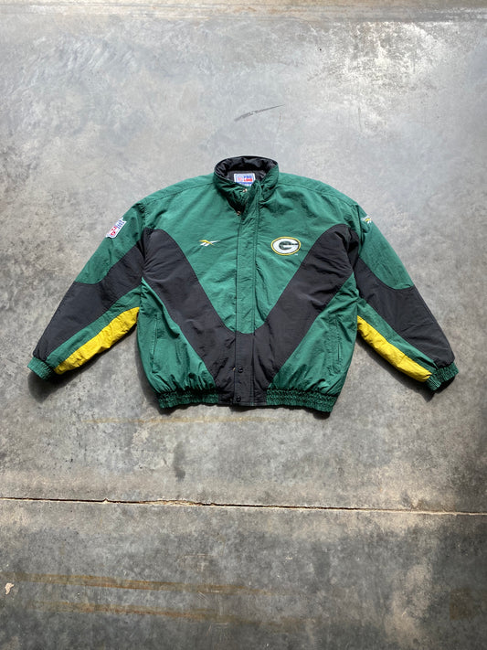 Vintage Reebok Packers Coat - XXL