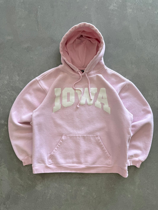 Vintage Iowa Hoodie Slightly Cropped - M