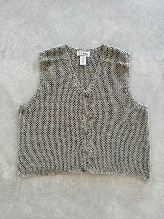 Vintage L.L. Bean Knit Vest - XL