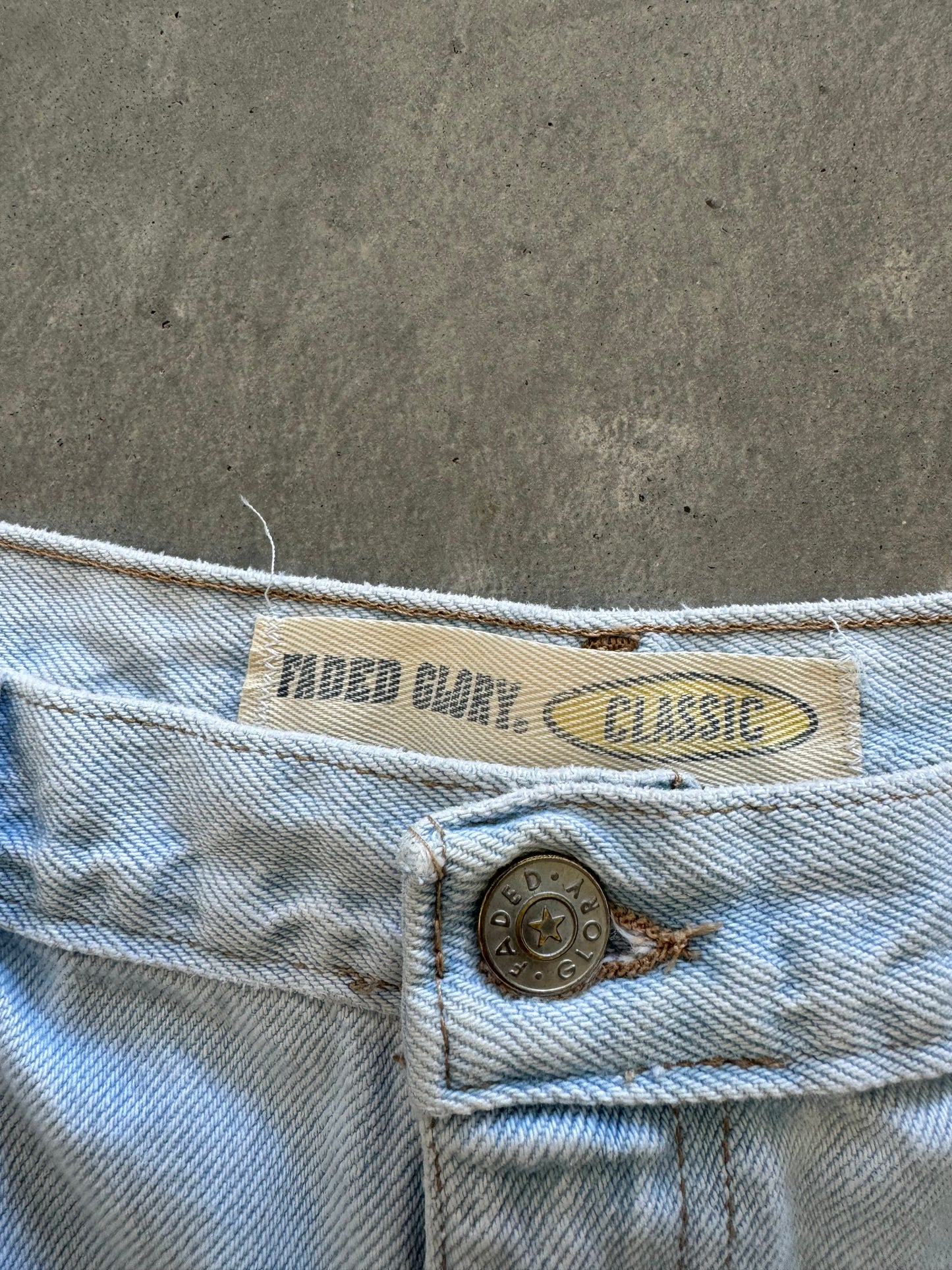 Vintage Faded Glory Denim Shorts - 36x6.5