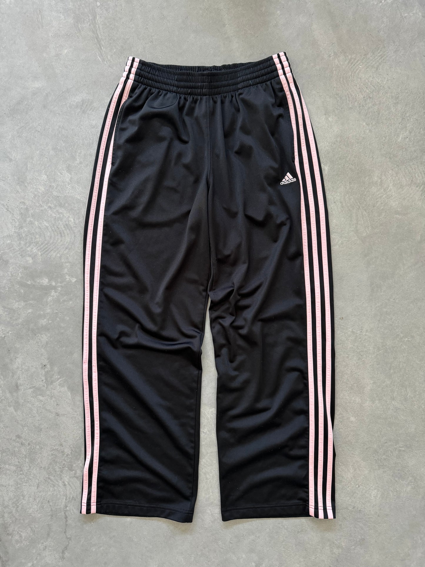 Vintage 00s Black and Pink Adidas Sweats - M