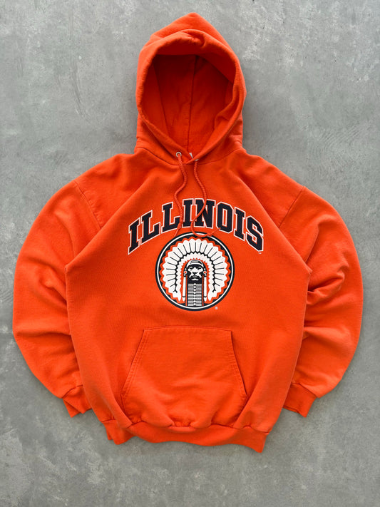 Vintage 90s University of Illinois Hoodie - M