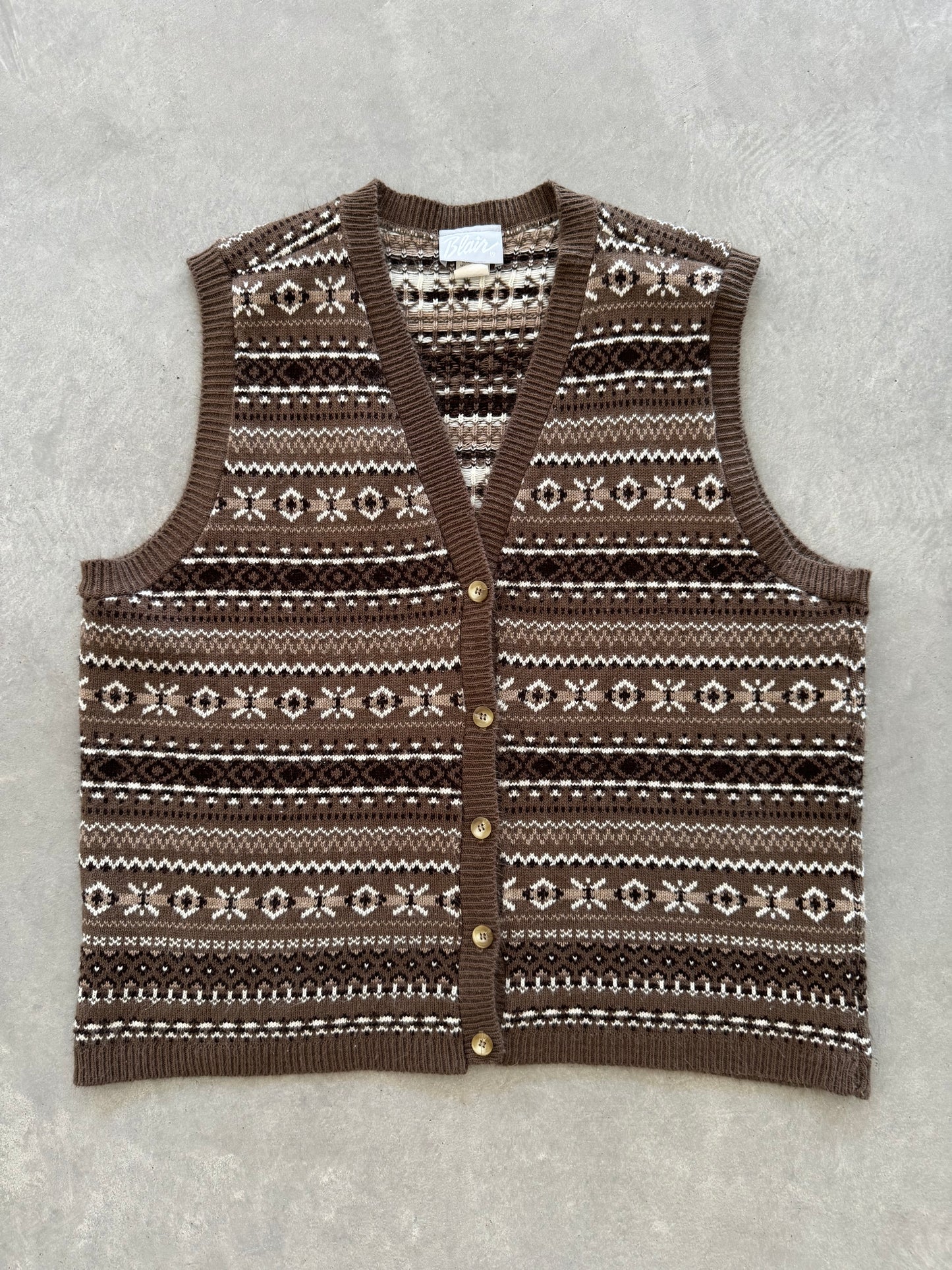 Vintage Sweater Vest - L