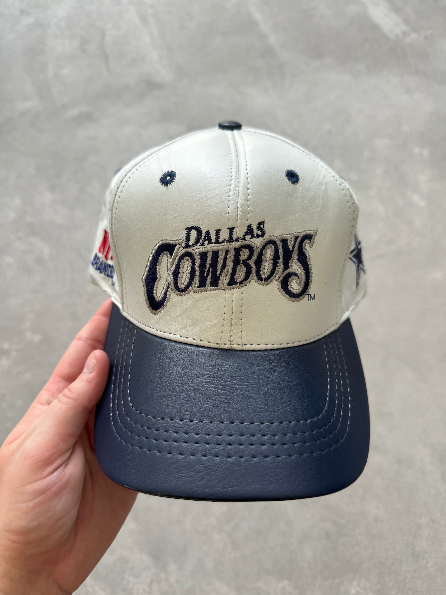 Vintage Leather Cowboys Hat