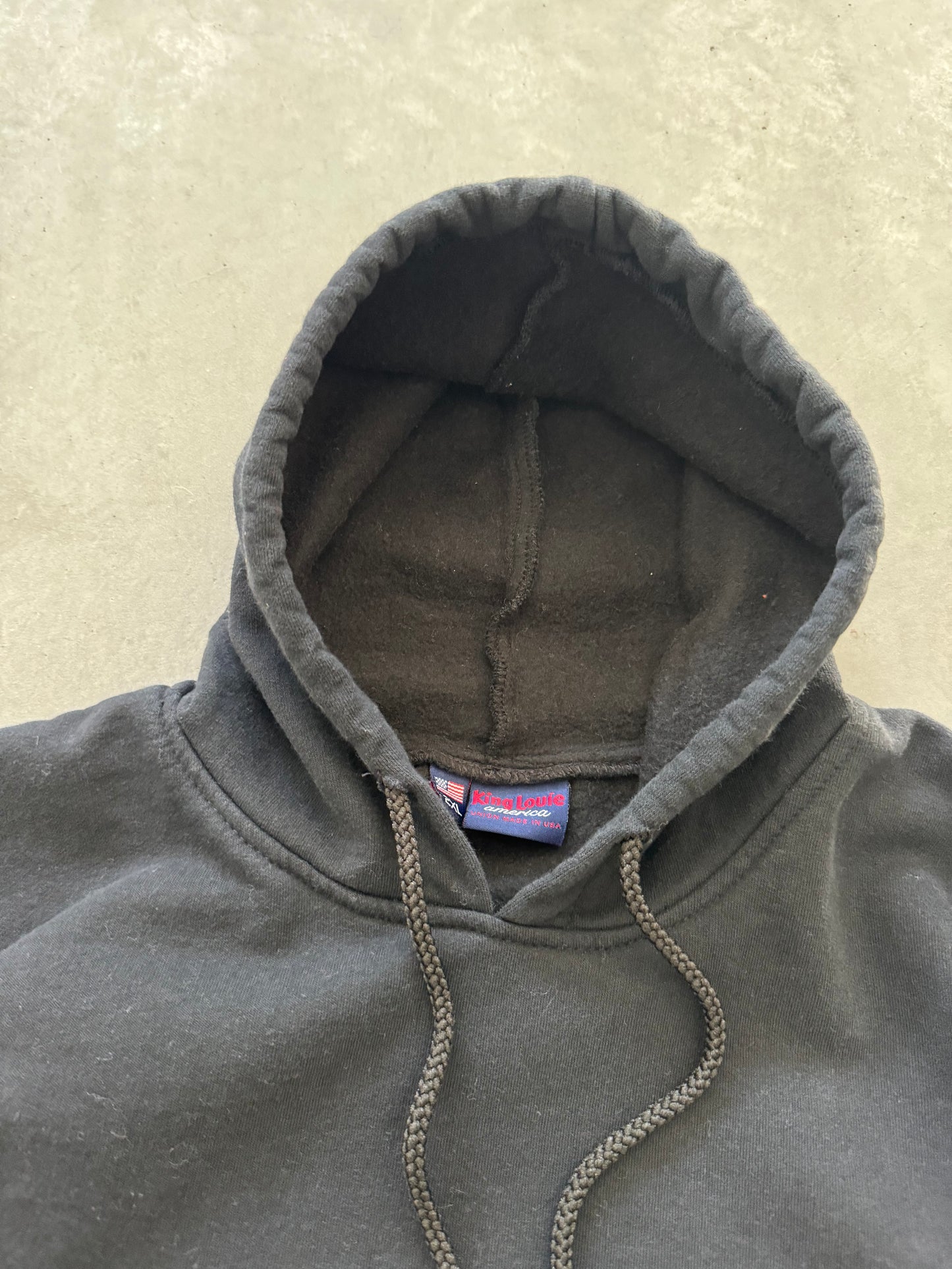 Vintage Black Hoodie - XXL