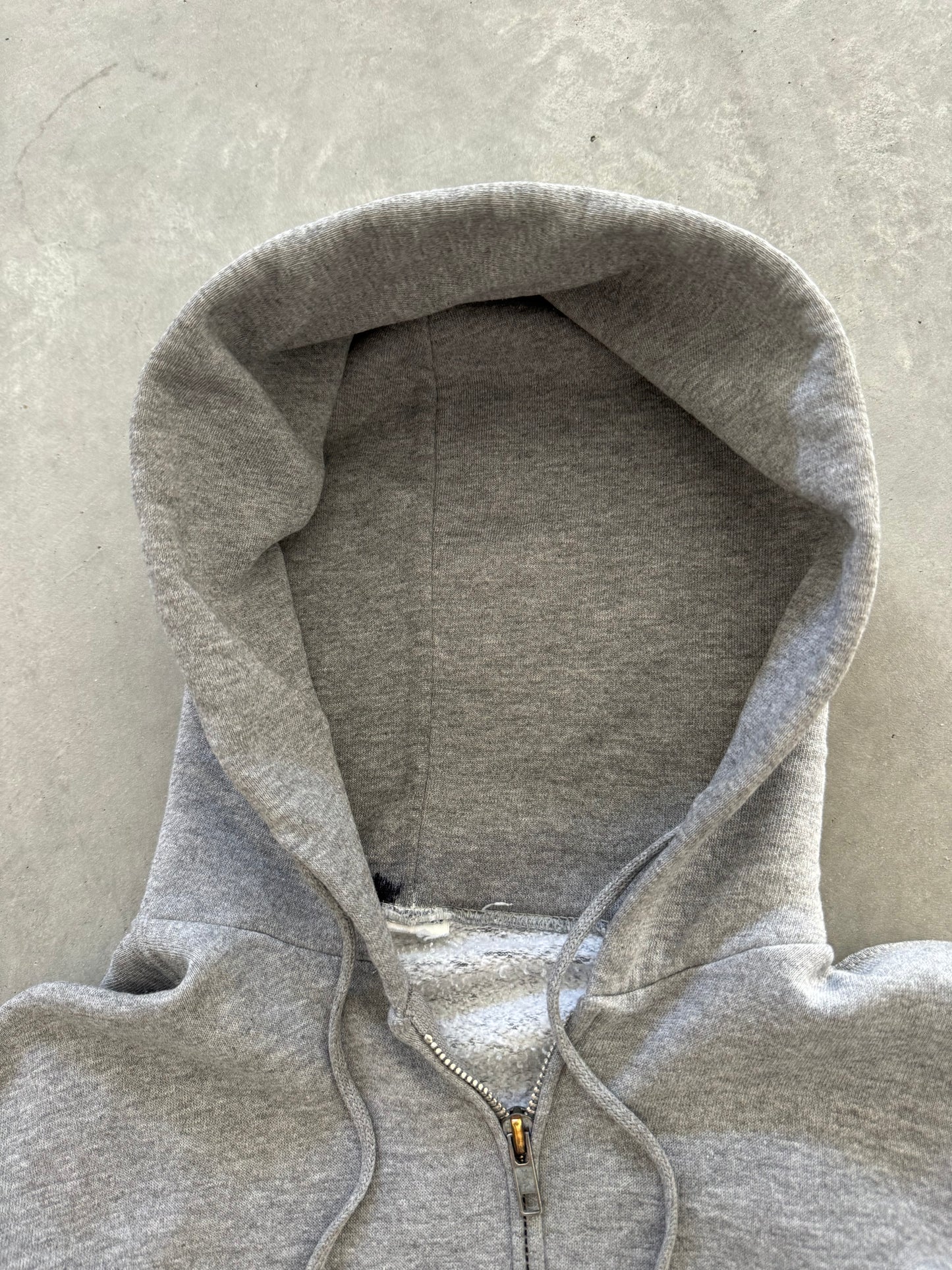 Vintage 90s Russell Hooded Zip Up - L