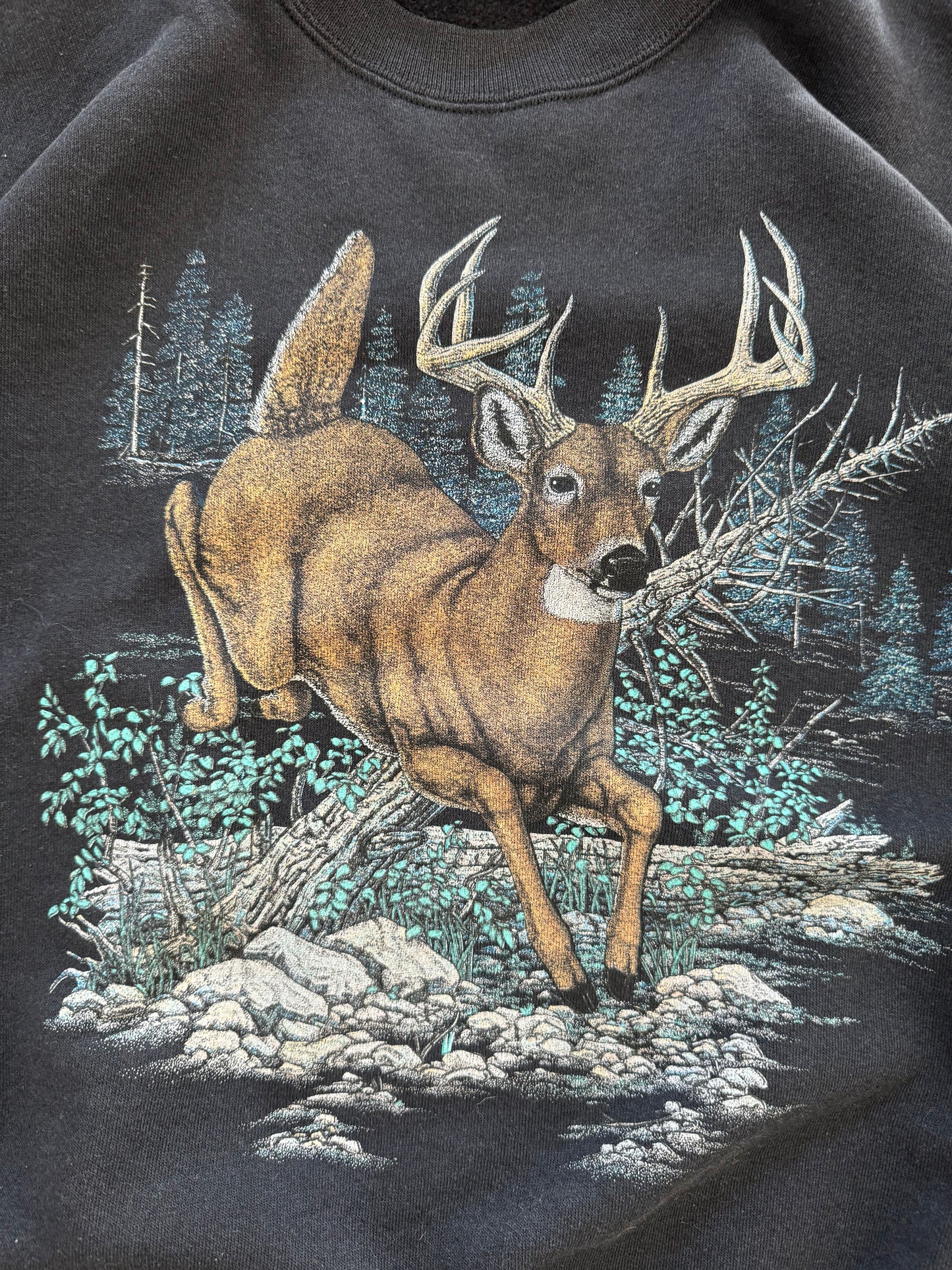 Vintage 90s Deer Sweatshirt - 3XL