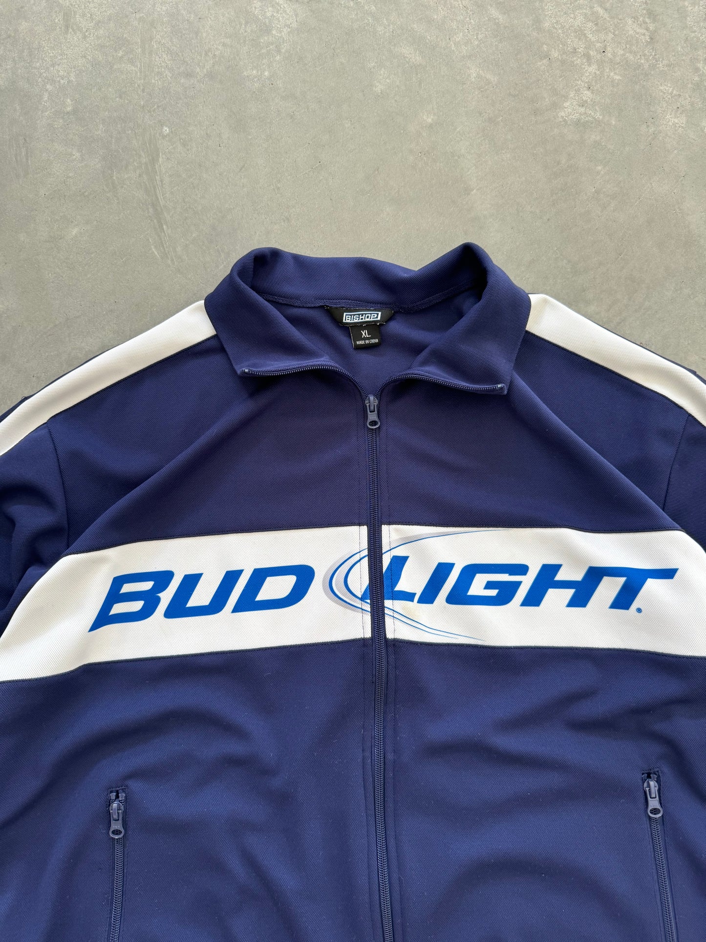 Vintage Bud Light Zip Up - XL