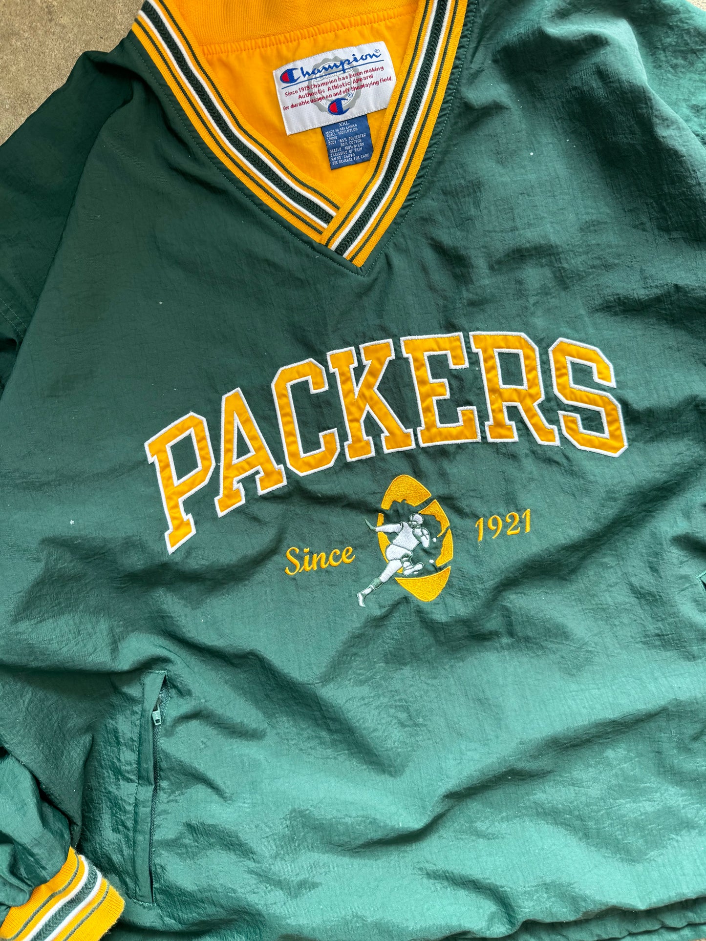 Vintage Champion Packers Windbreaker - XXL