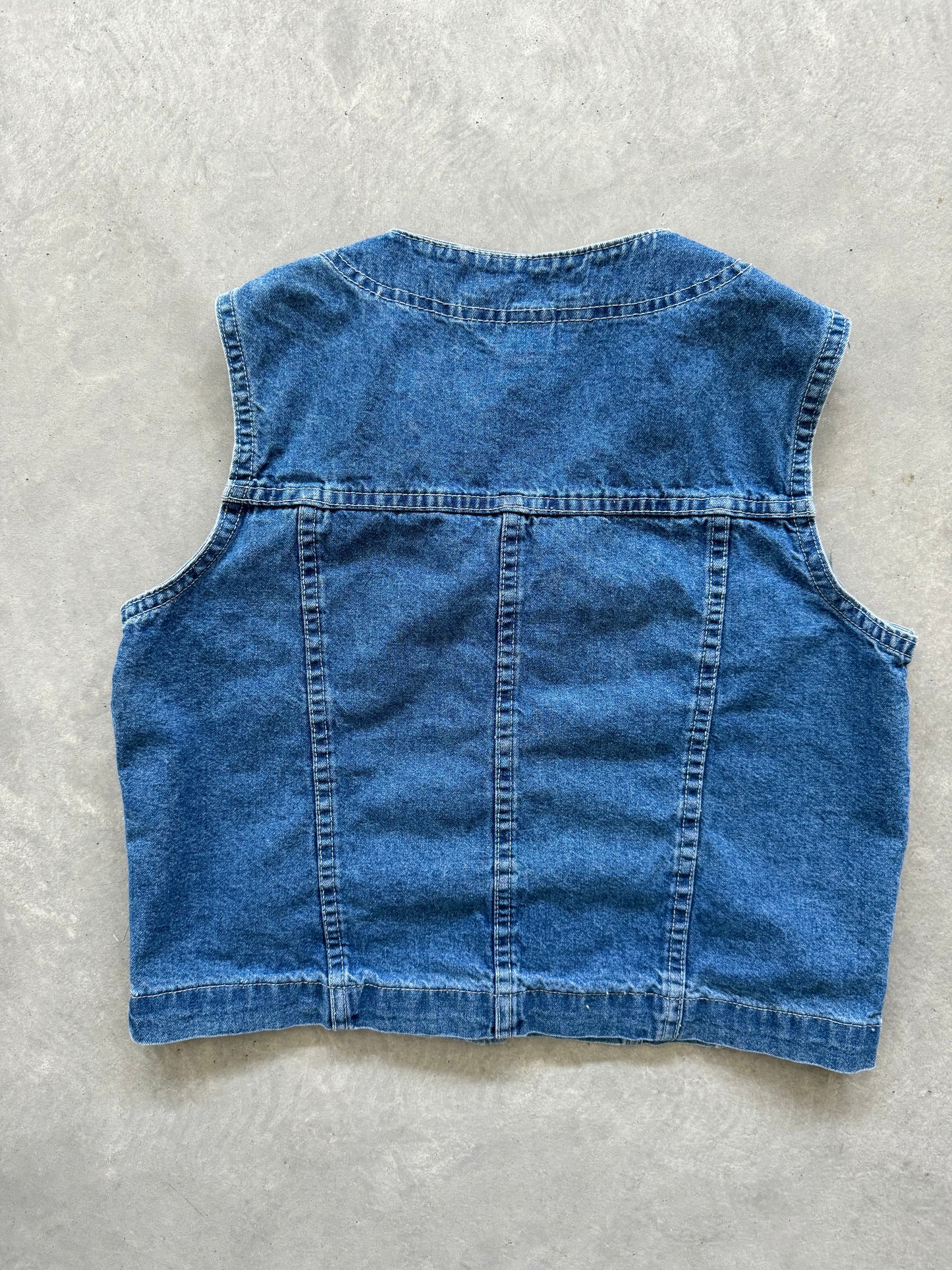 Vintage Denim Vest - M