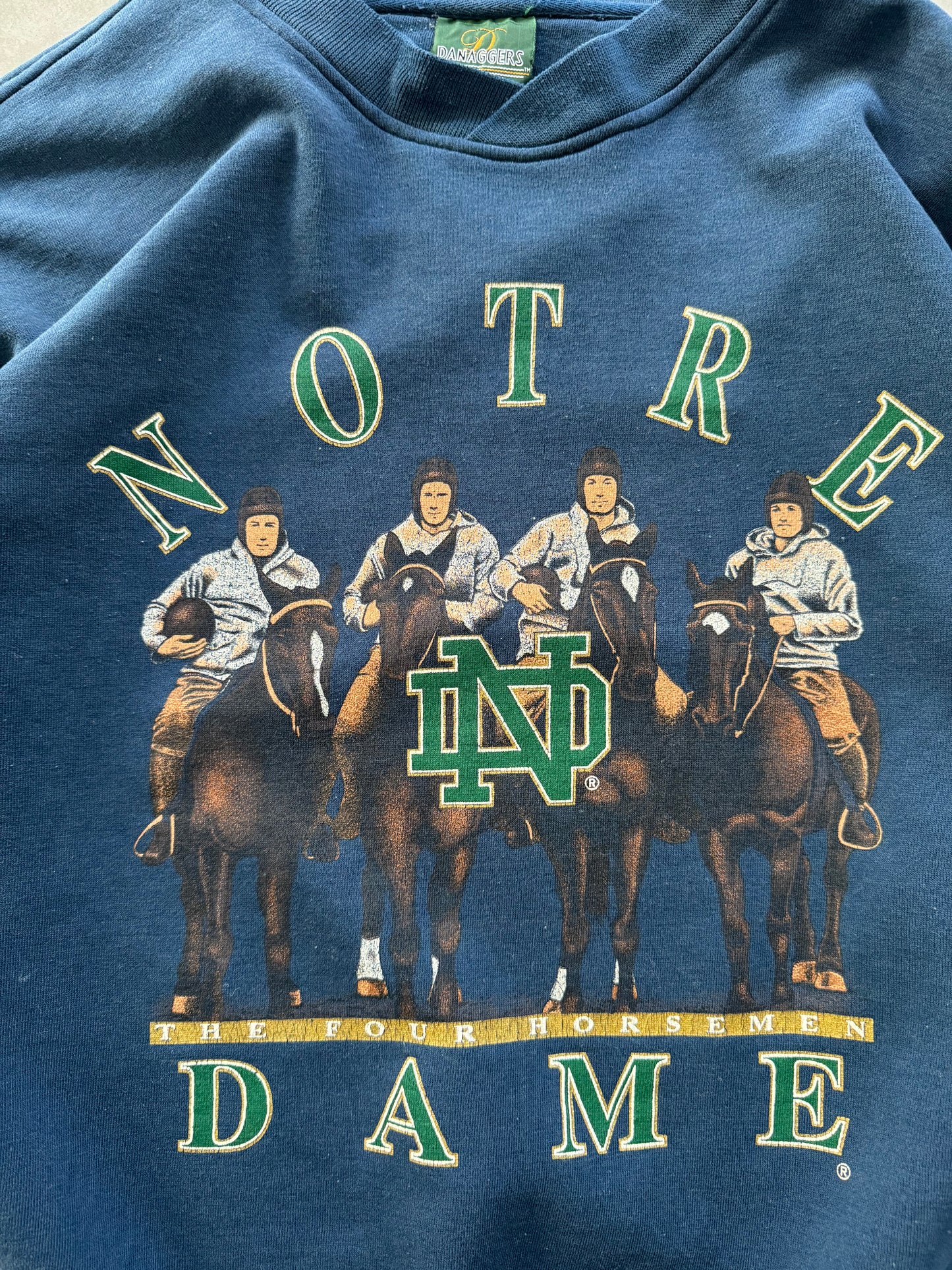 Vintage 90s Notre Dame Sweatshirt - XL