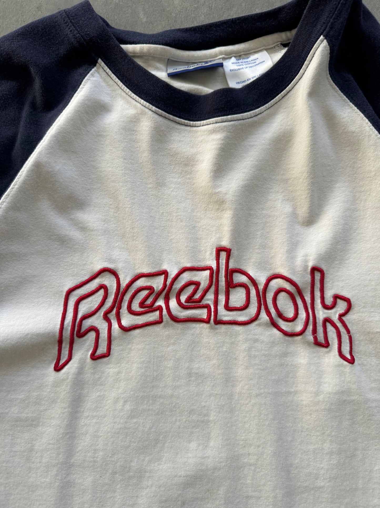 Vintage 90s Reebok 3/4 Sleeve Tee - XL