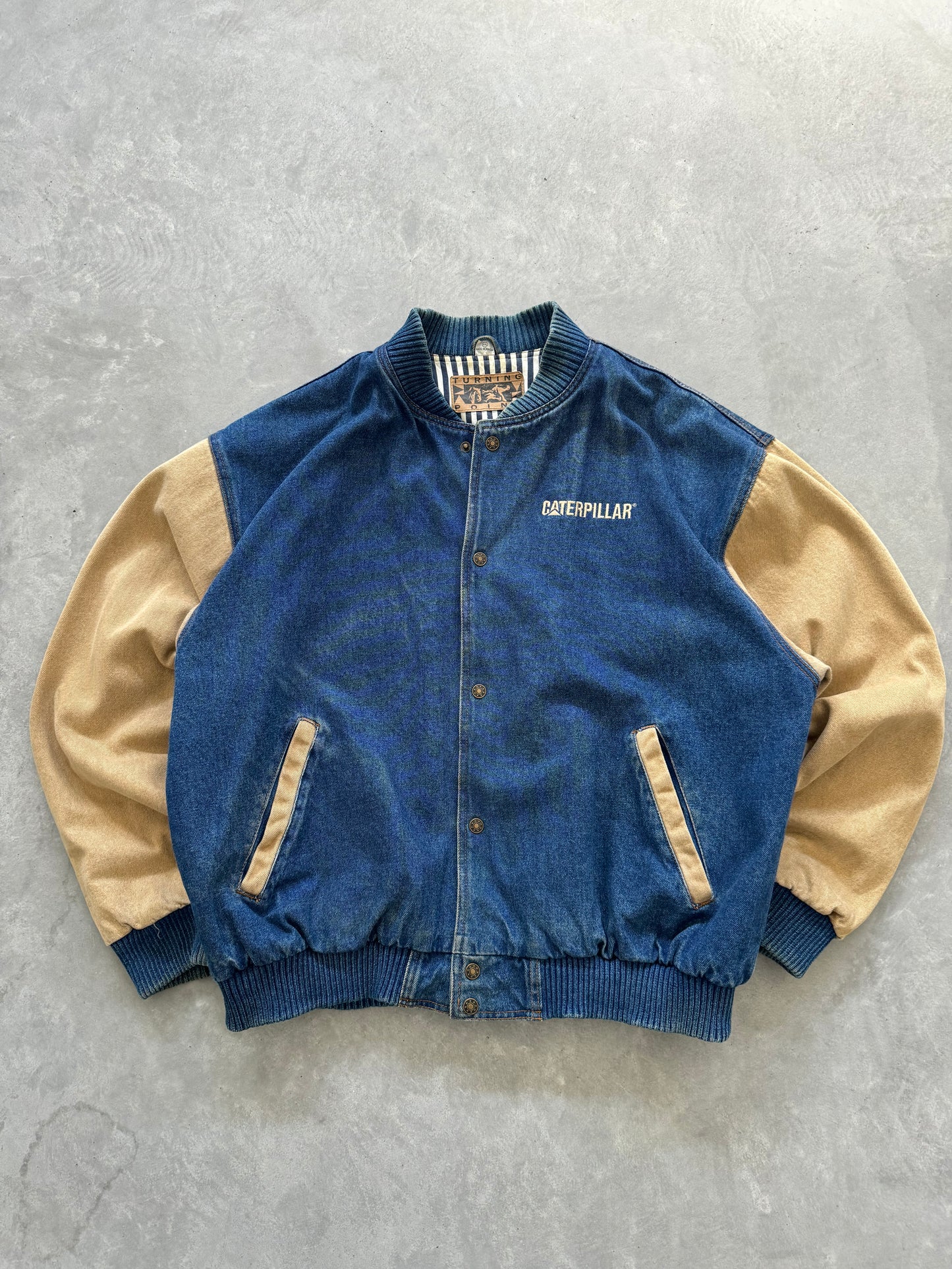 Vintage Caterpillar Denim Jacket - XXL