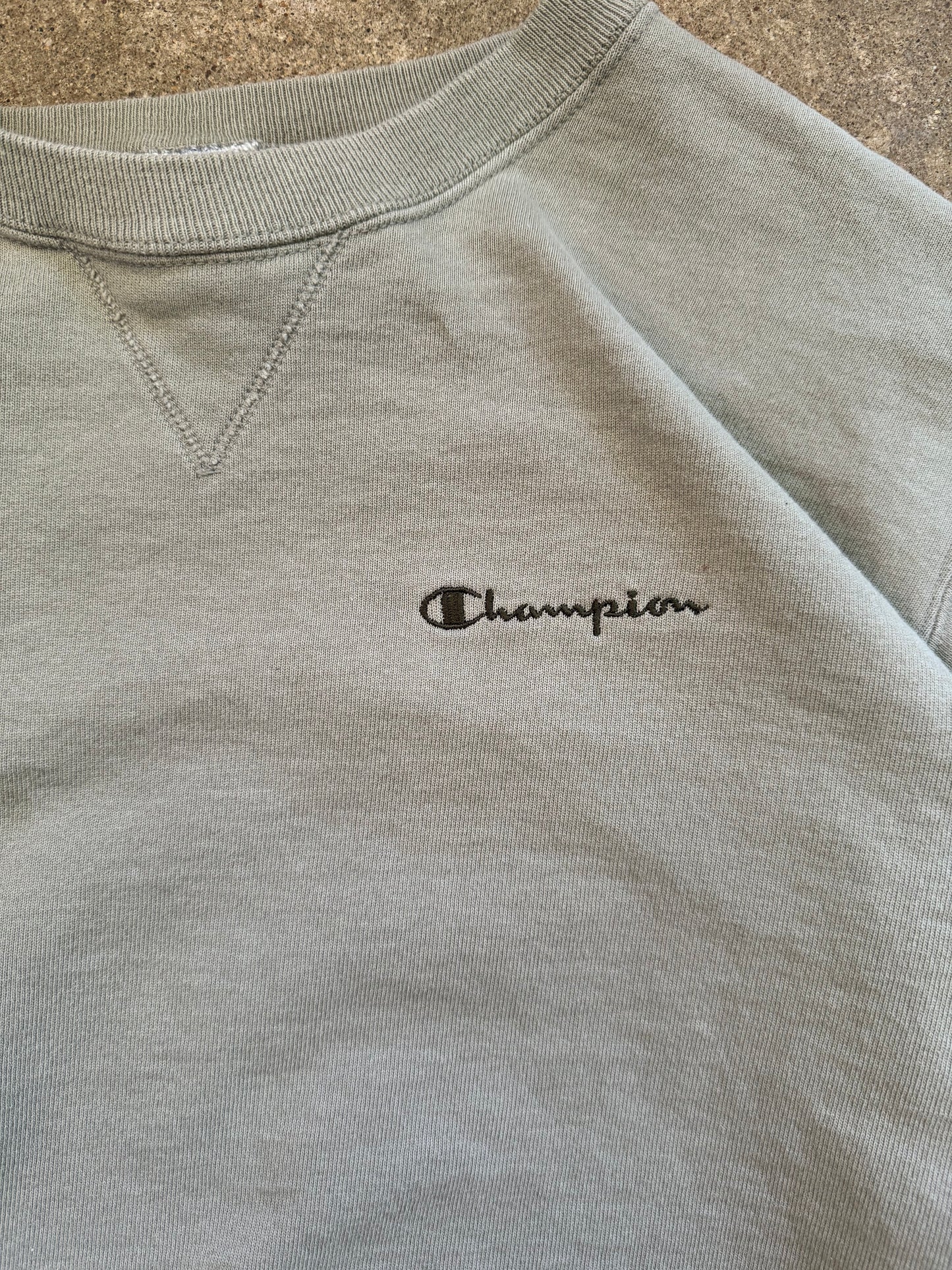 Vintage 90s Sage Green Champions Sweatshirt - XL