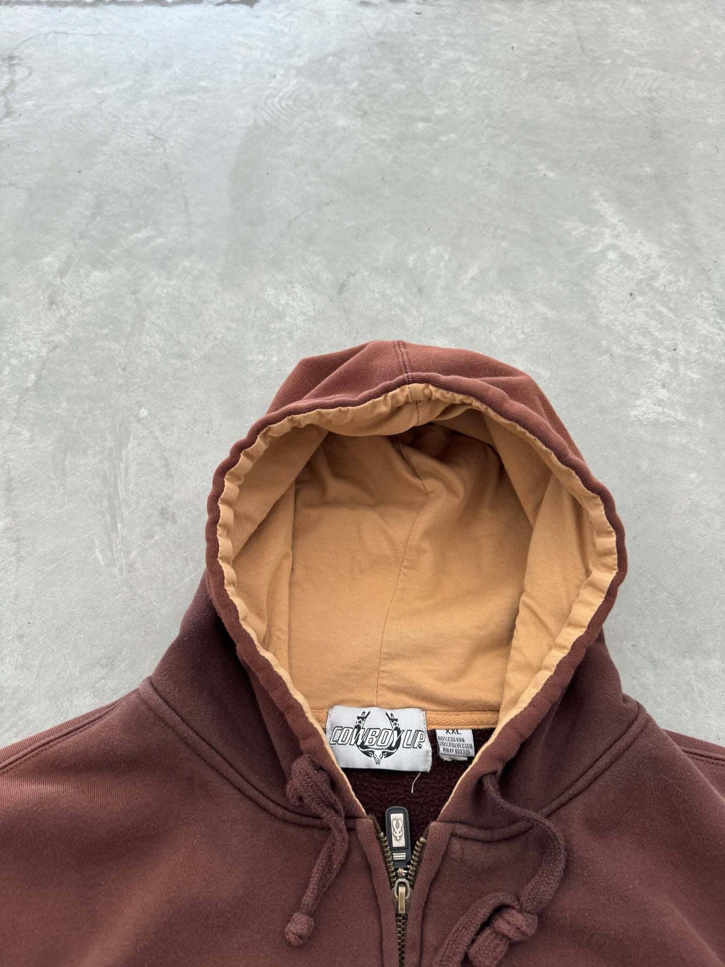 Cowboy Up Zip Up Hoodie - XXL