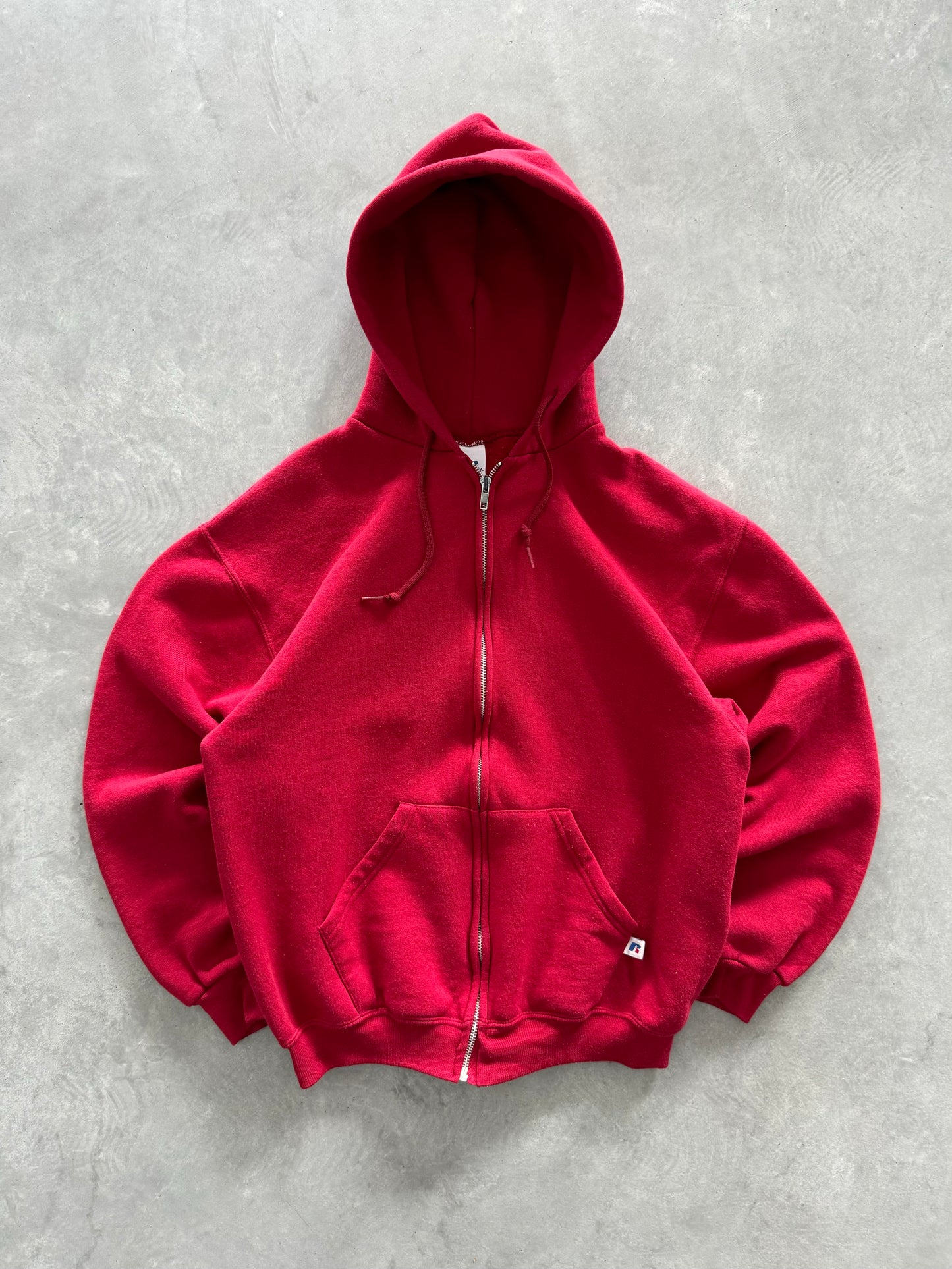 Vintage 90s Russell Zip Up Hoodie - M