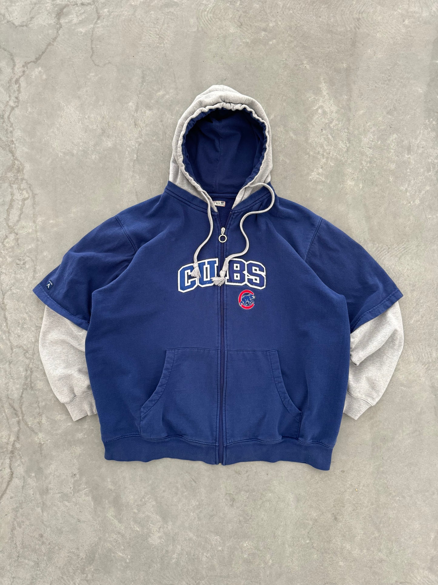 Vintage Cubs Zip Up Hoodie - XL