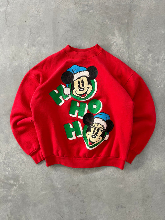 Vintage Christmas Mickey Sweatshirt - XL