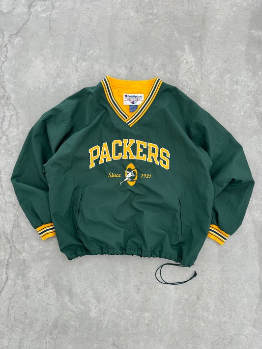 Vintage Champion Packers Windbreaker -  XXL