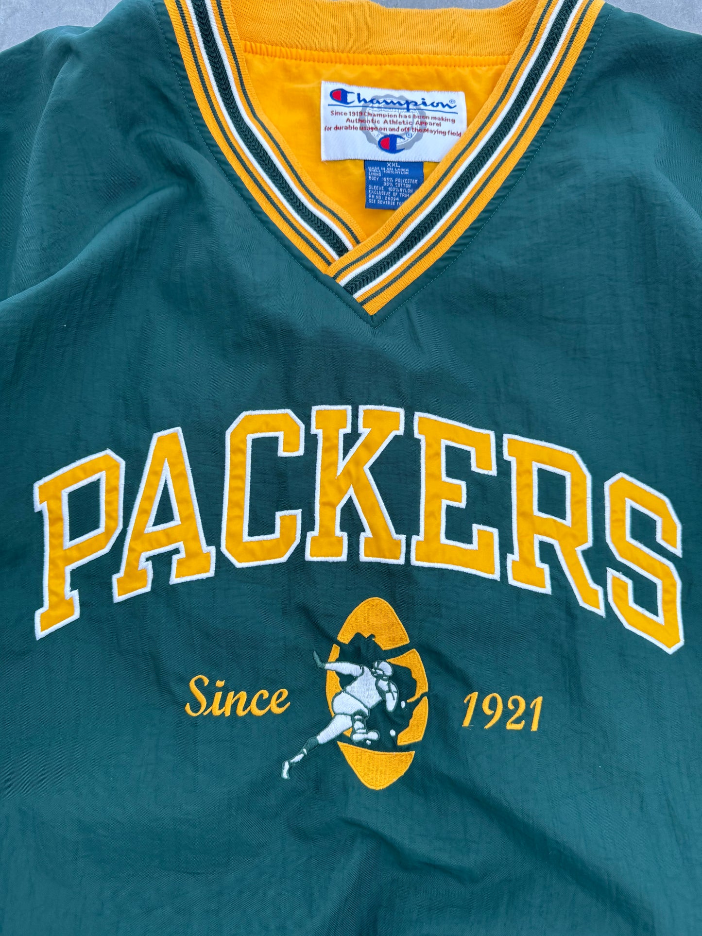 Vintage Champion Packers Windbreaker -  XXL