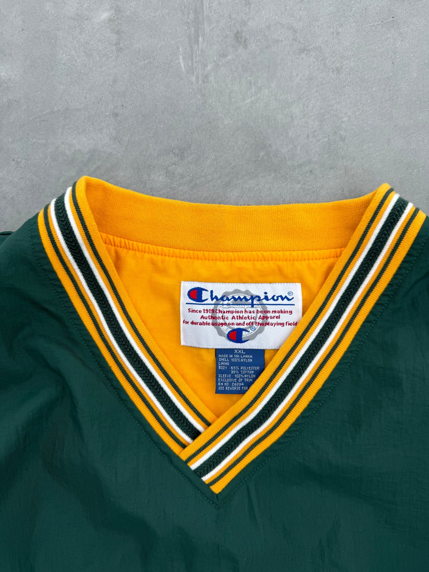 Vintage Champion Packers Windbreaker -  XXL