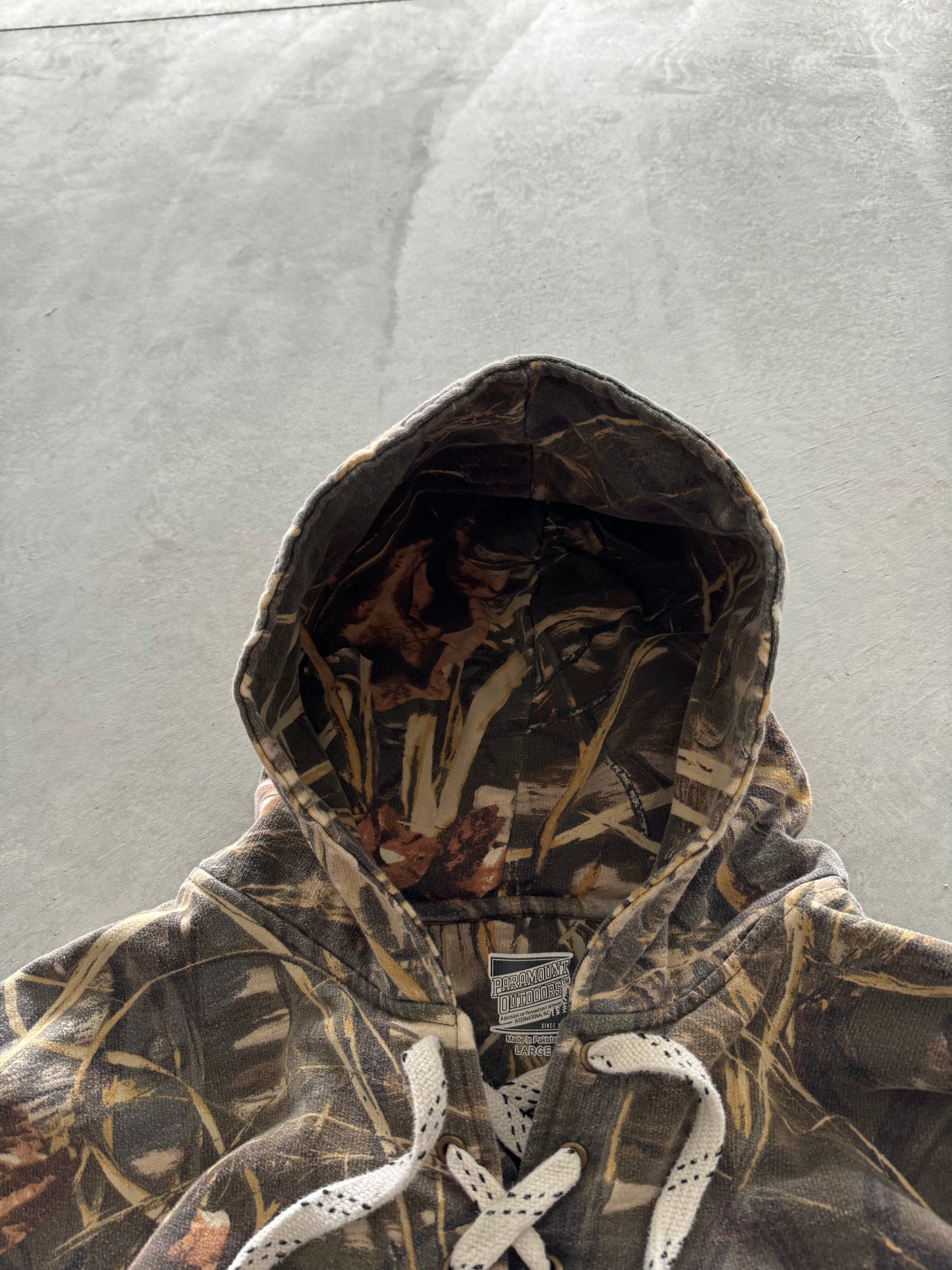 Camo Hockey Style Hoodie - L