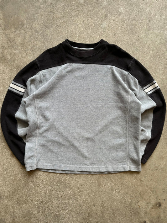 Vintage Longsleeve Waffle Knit Tee - XL