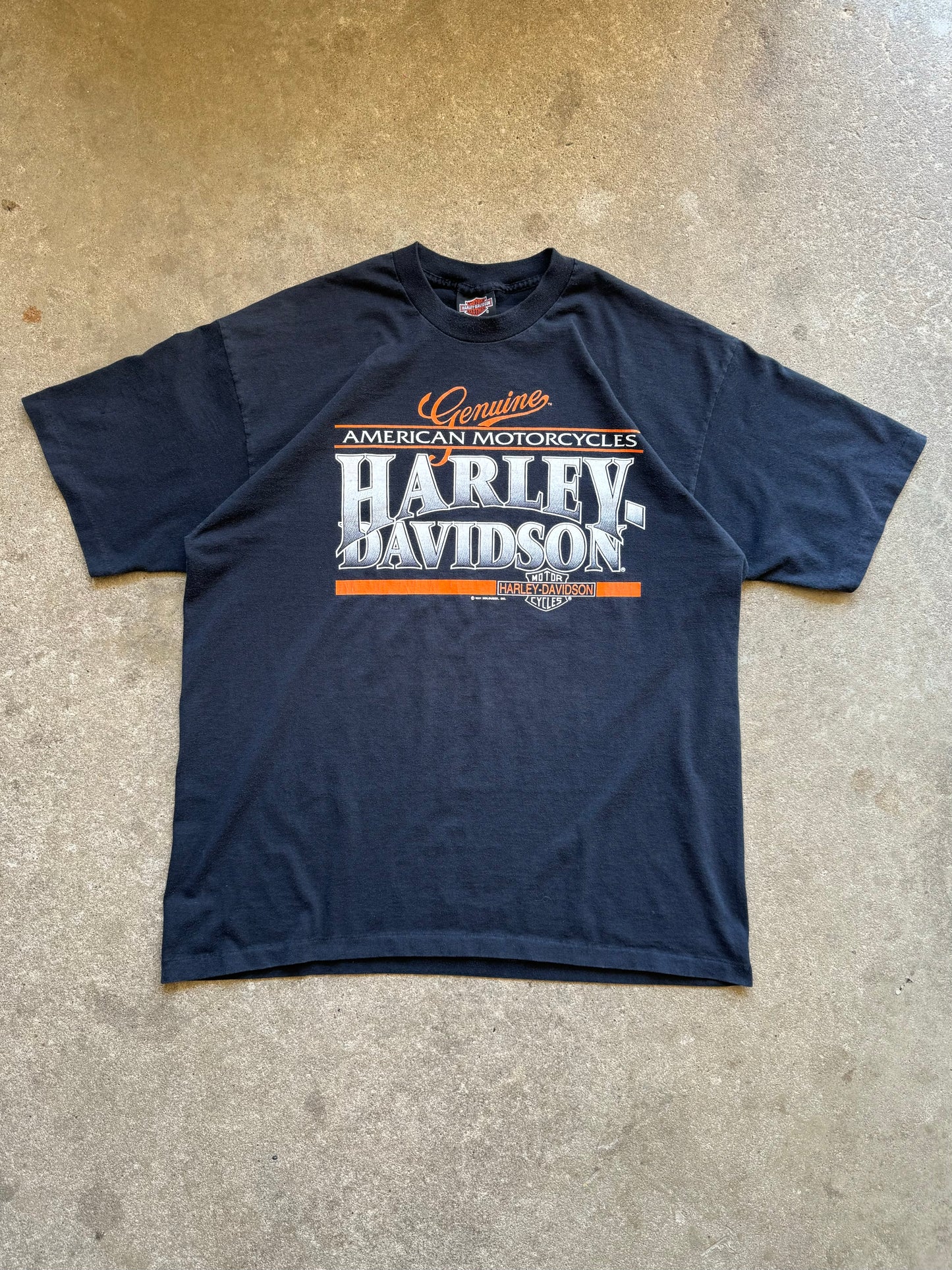 Vintage 1991 Harley Davidson Tee - XXL