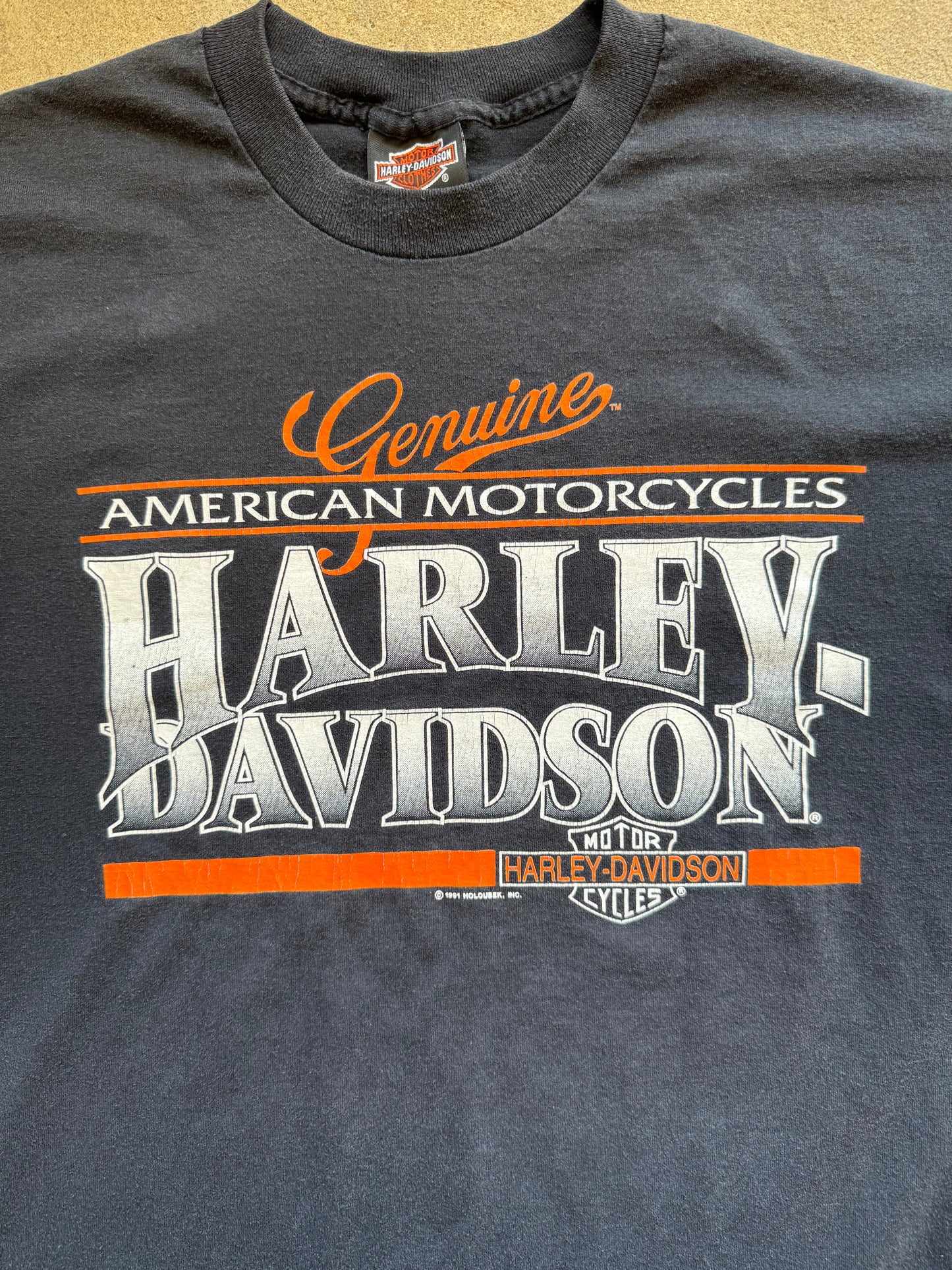 Vintage 1991 Harley Davidson Tee - XXL