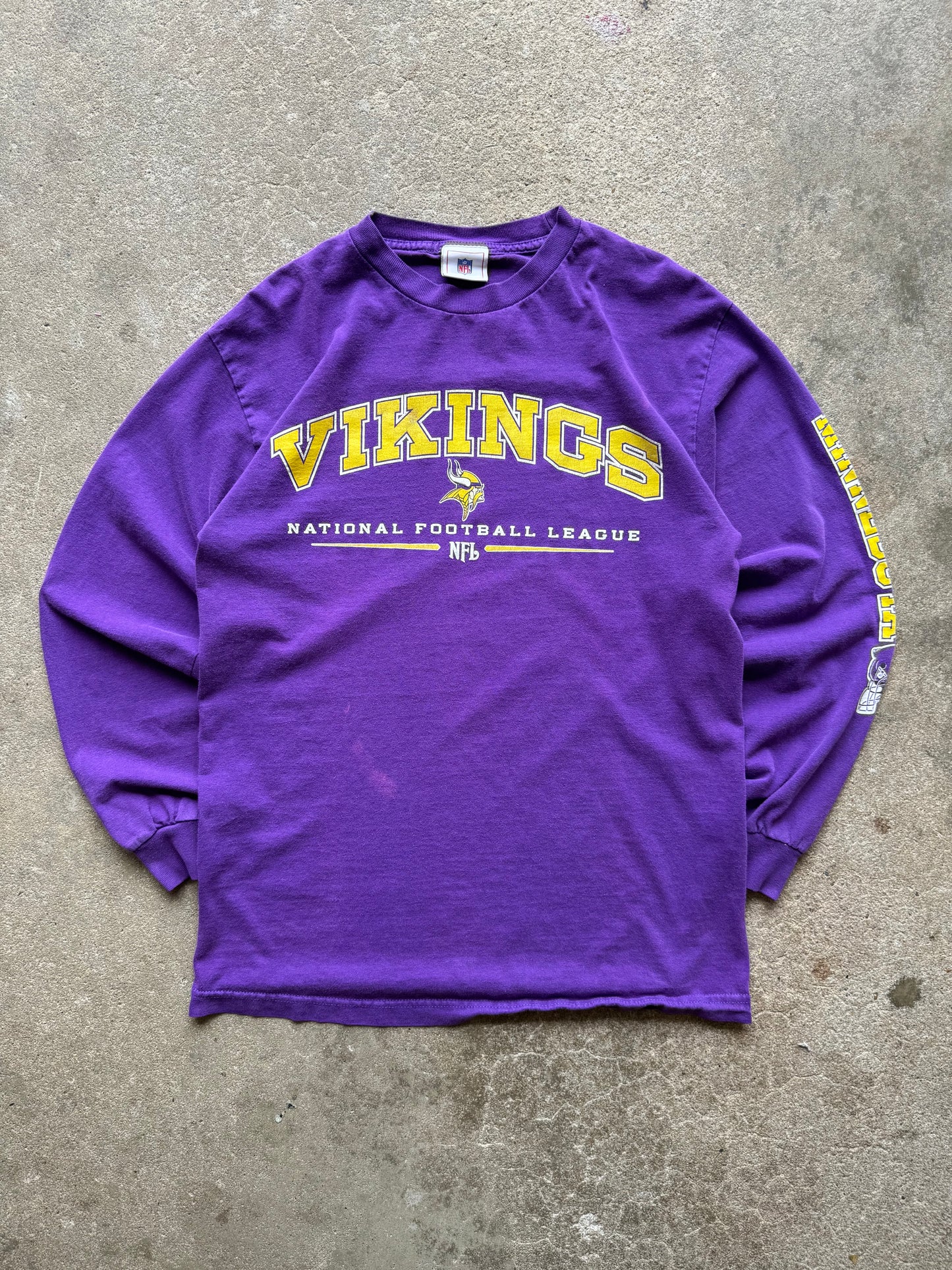 Vintage Vikings Longsleeve Tee - M