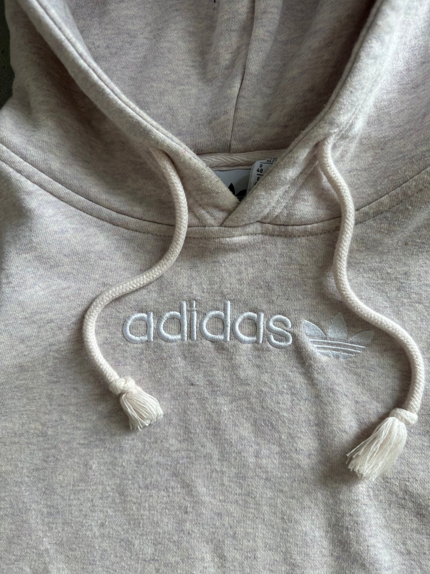 Adidas Cropped Hoodie - M