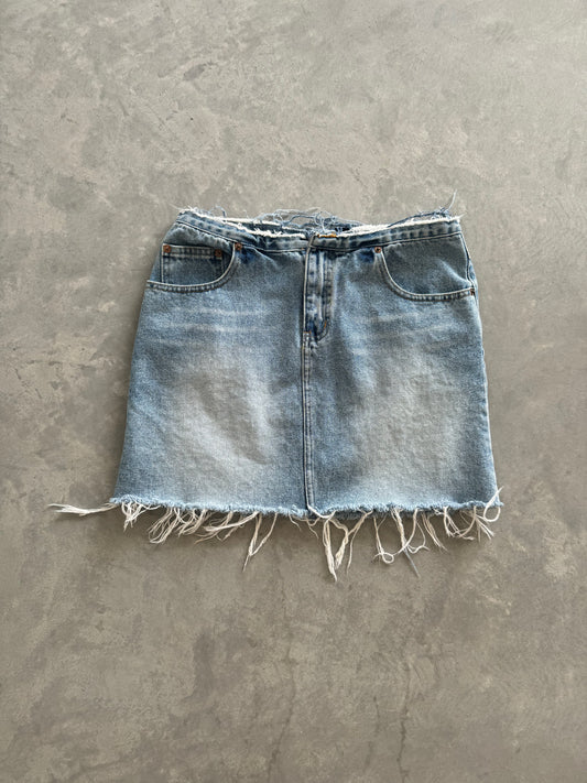 Vintage Denim Mini Skirt - 28x14