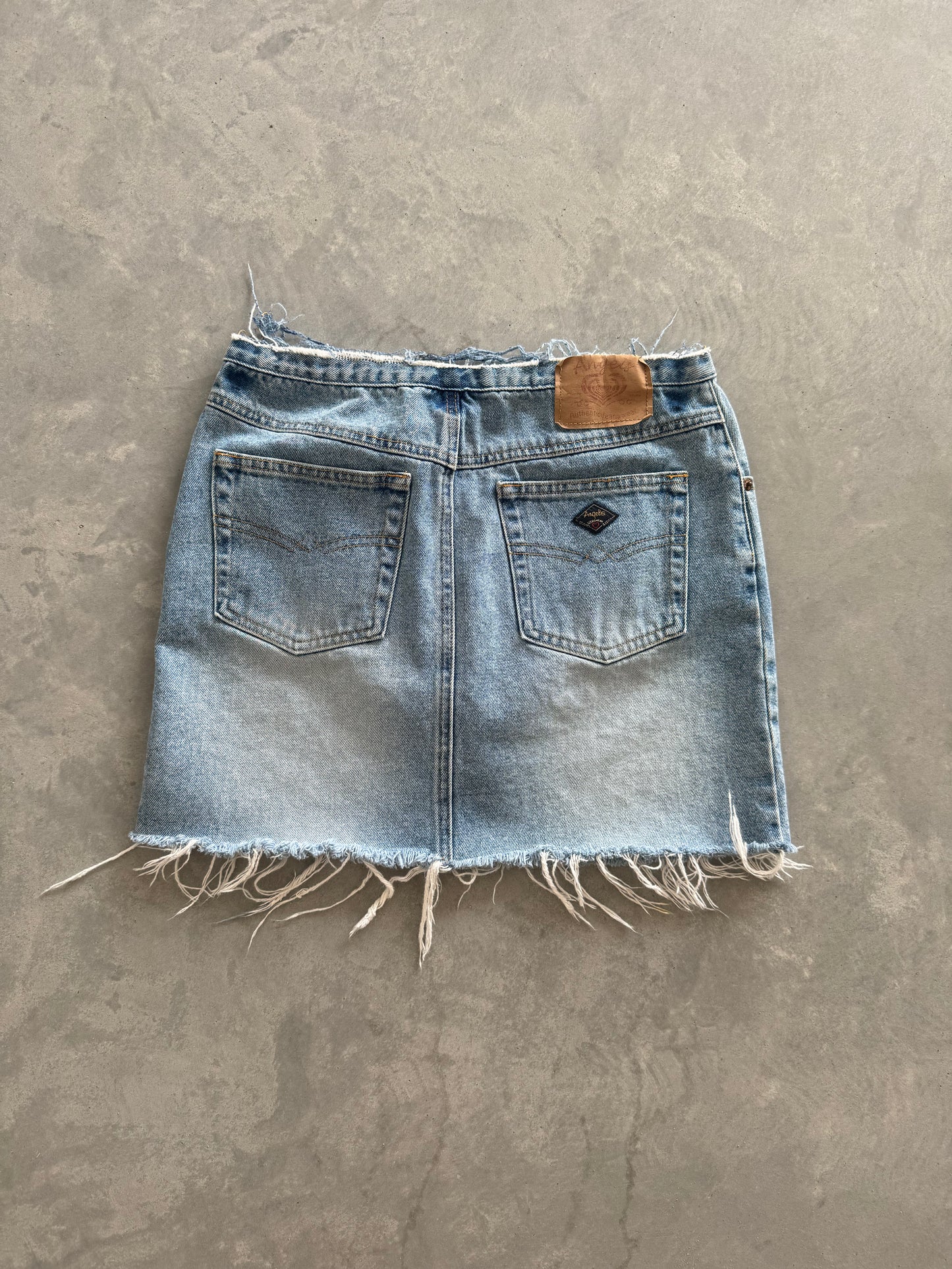 Vintage Denim Mini Skirt - 28x14