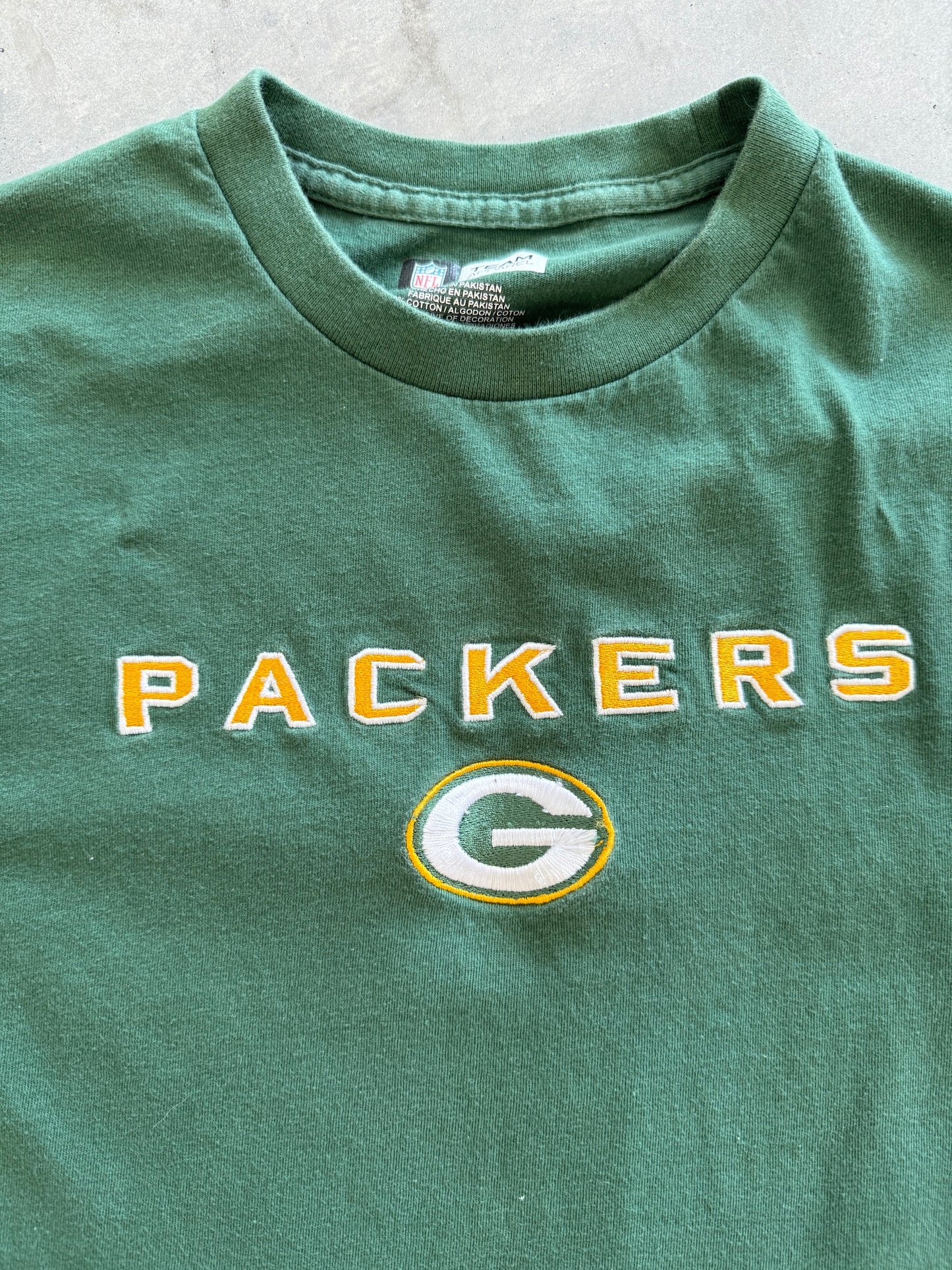 Packers Embroidered Tee - M