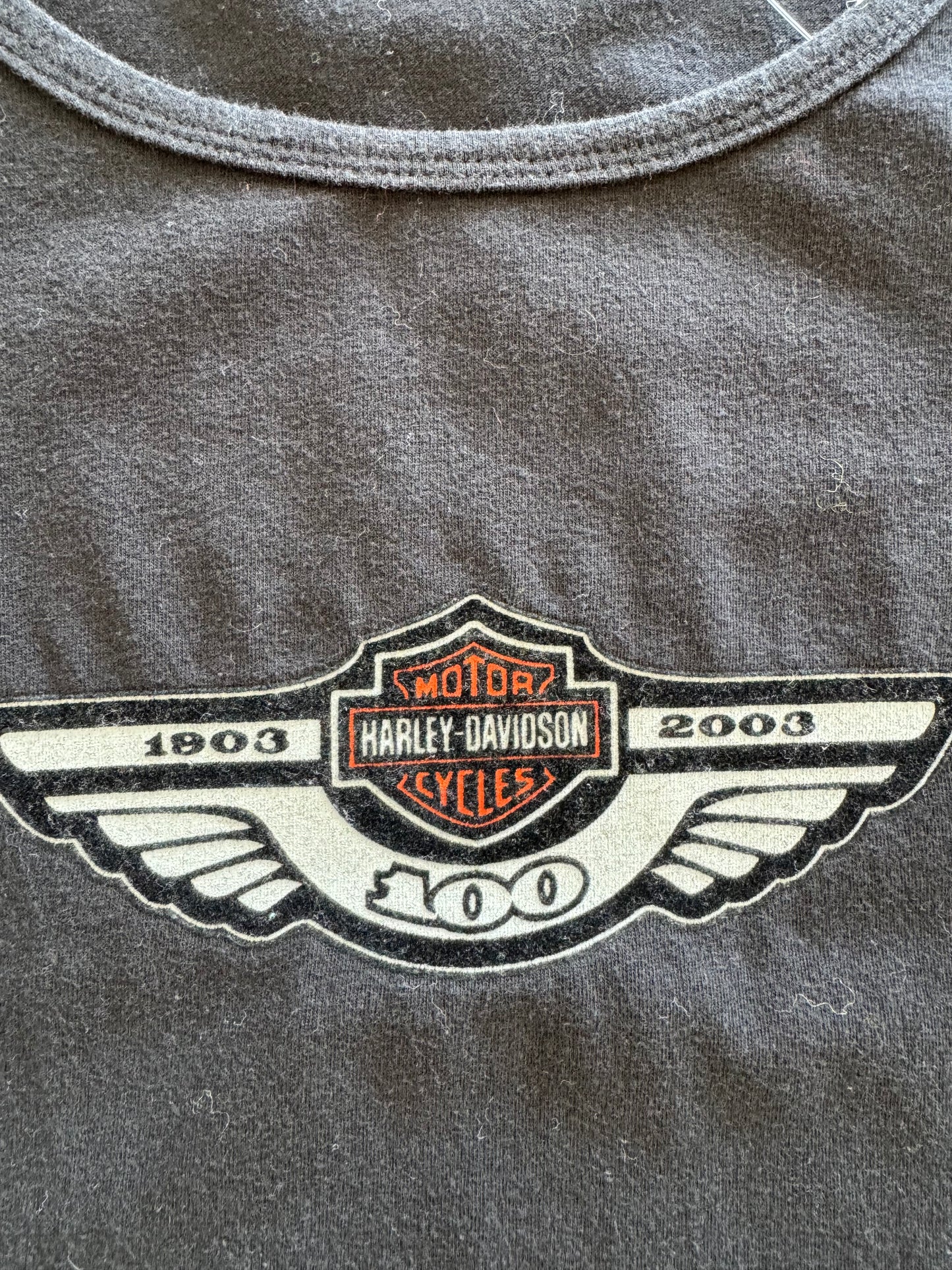 Vintage 2003 Harley Davidson Long-sleeve Womens Tee - L