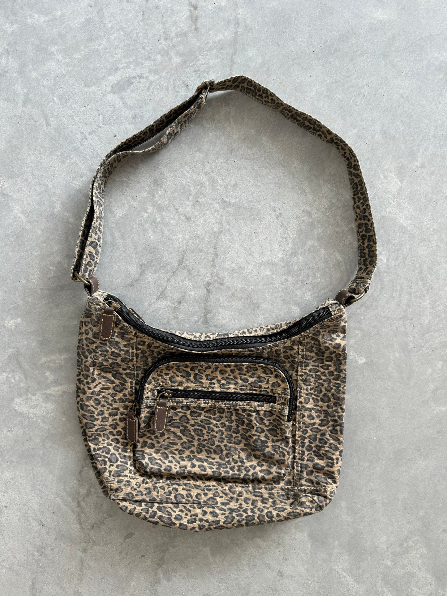 Vintage Leopard Print Adjustable Purse