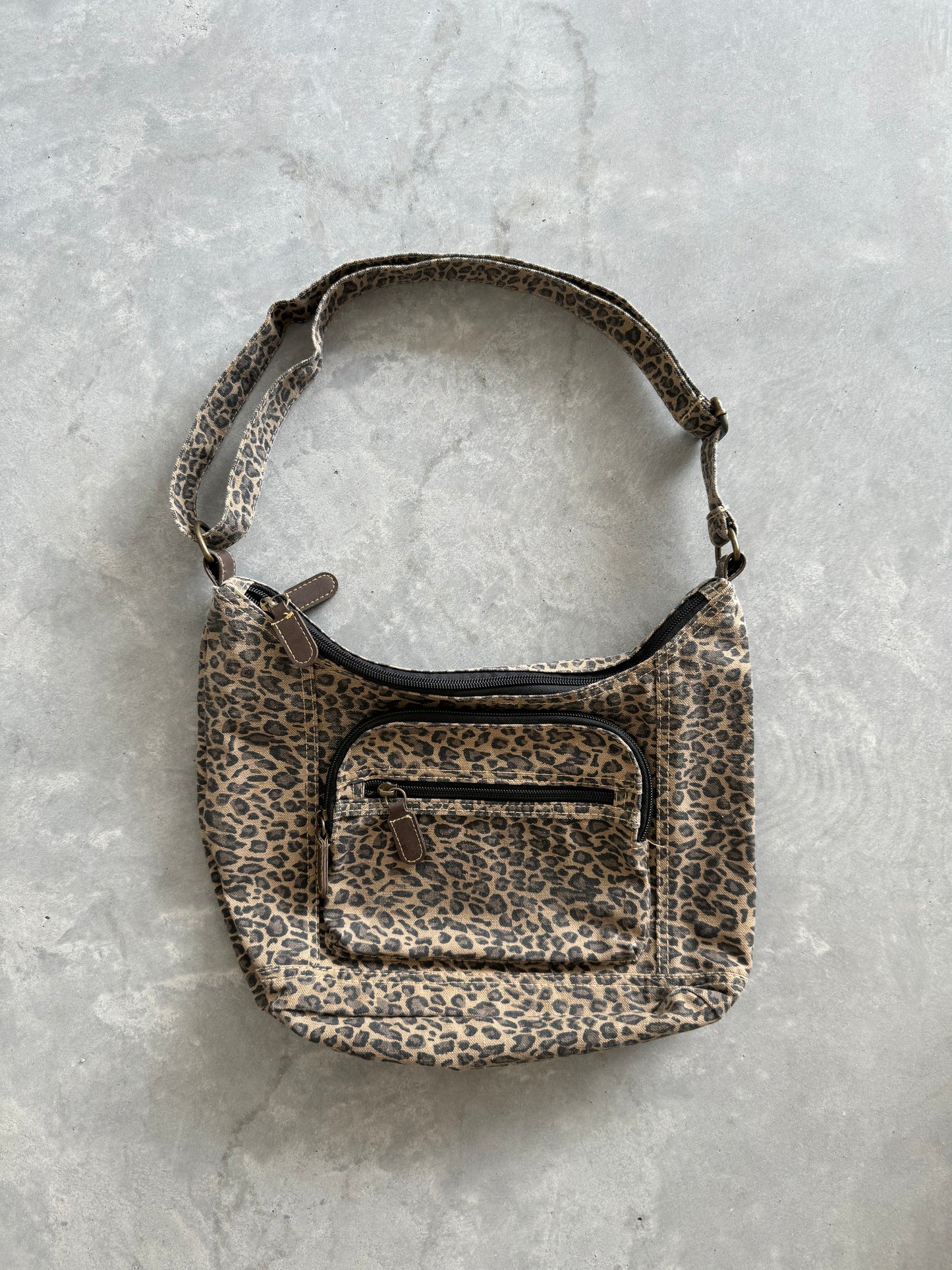 Vintage Leopard Print Adjustable Purse