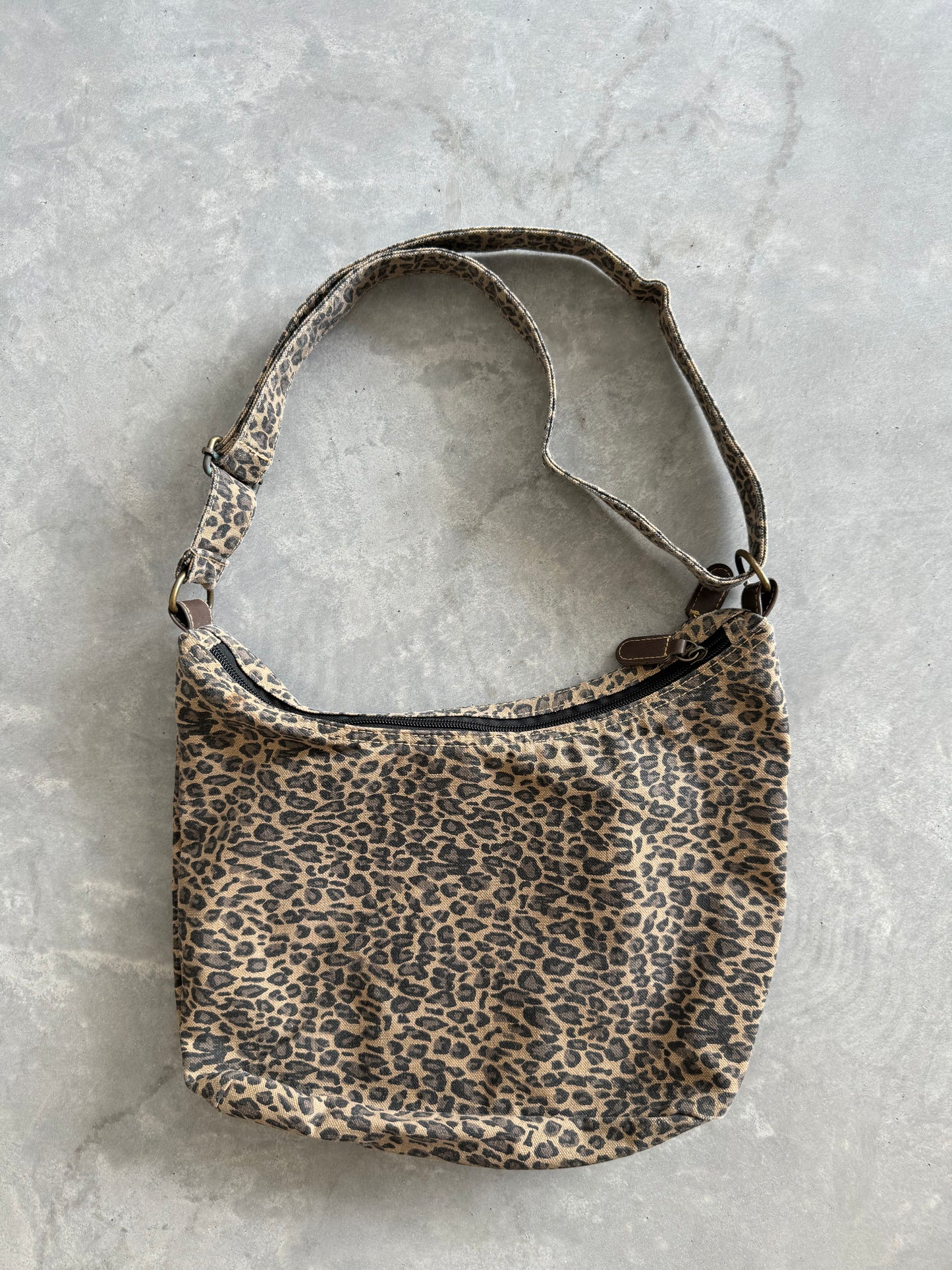 Vintage Leopard Print Adjustable Purse