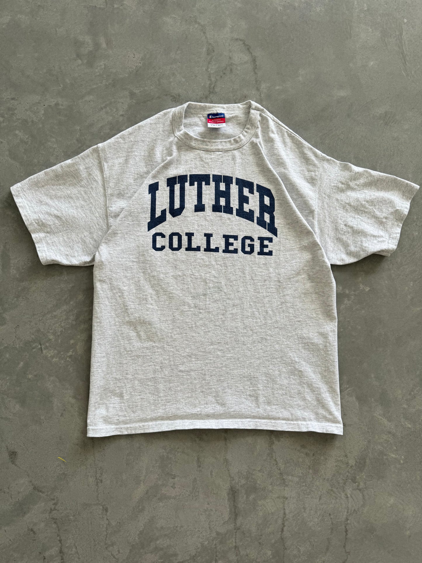 Vintage Heavyweight 00s Champion Luther College Tee - M