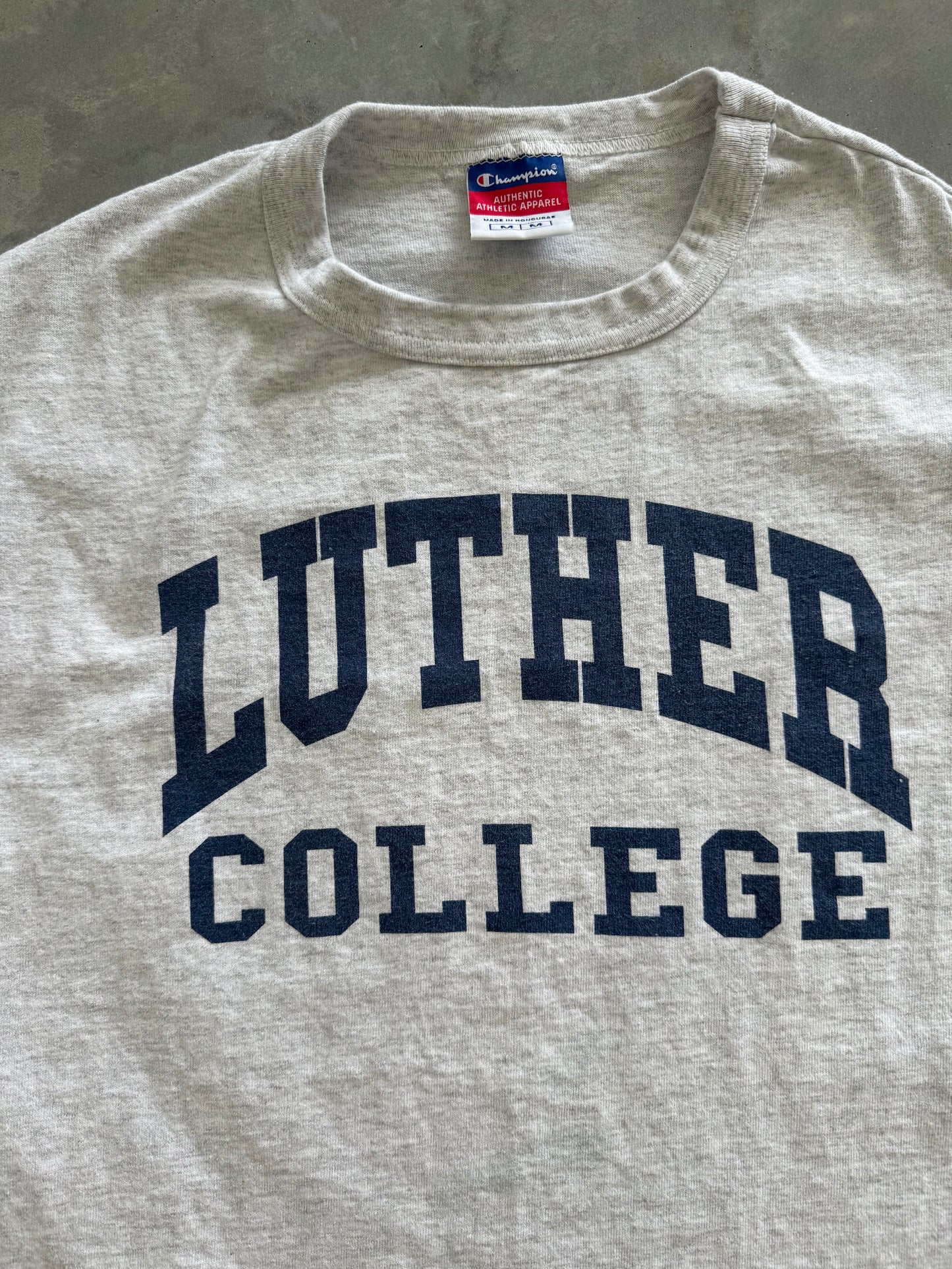 Vintage Heavyweight 00s Champion Luther College Tee - M