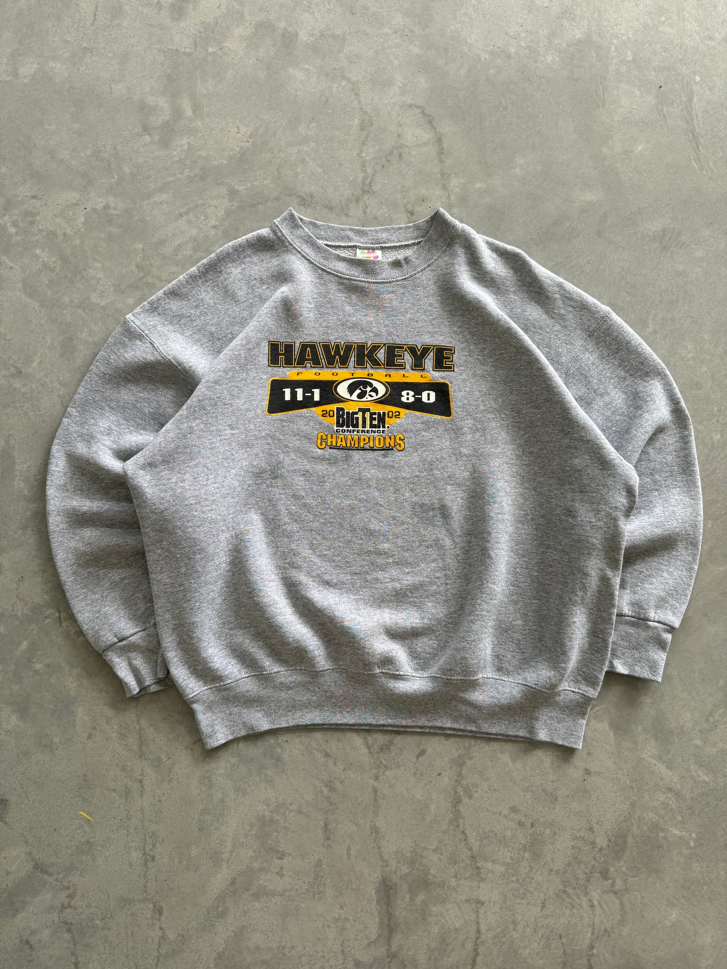 Vintage 2002 Iowa Big 10 Champs Sweatshirt - XXL