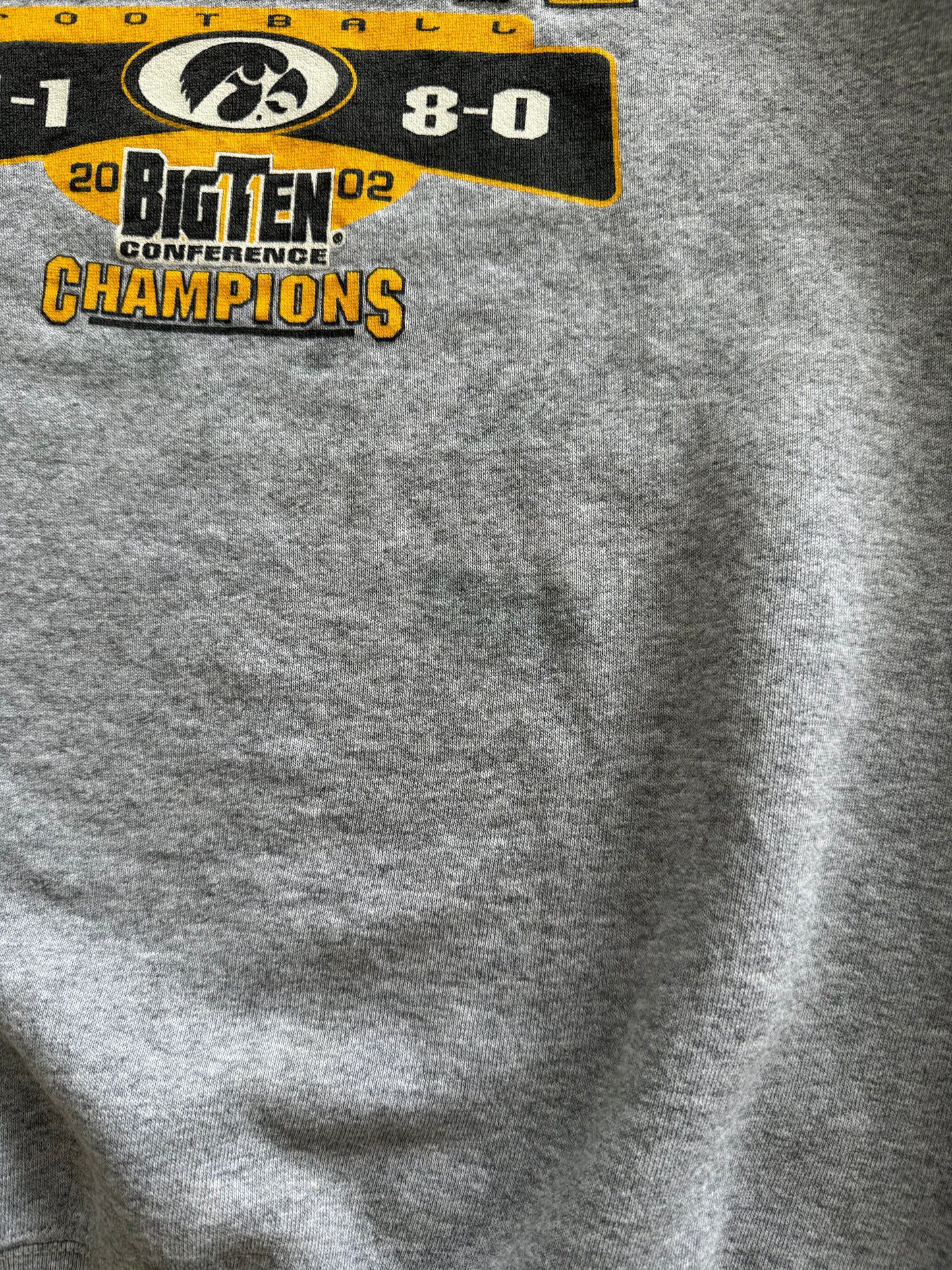 Vintage 2002 Iowa Big 10 Champs Sweatshirt - XXL