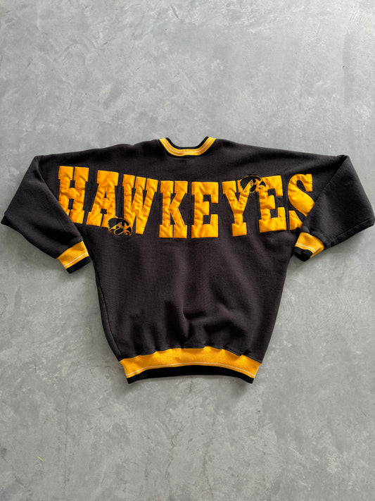 Vintage Iowa Hawkeyes Spell Out Sweatshirt - M