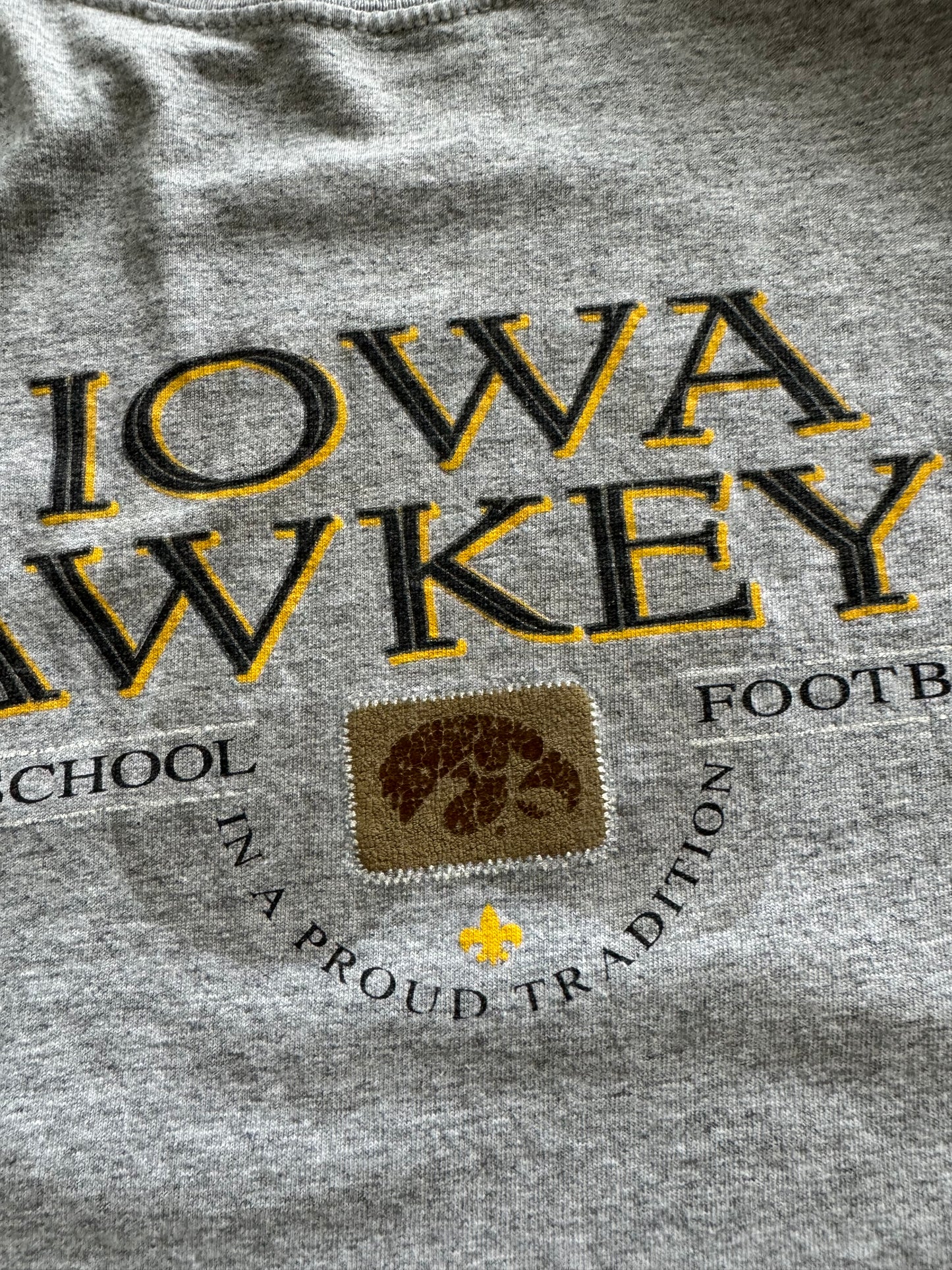 Vintage Iowa Hawkeyes Football Longsleeve - XL