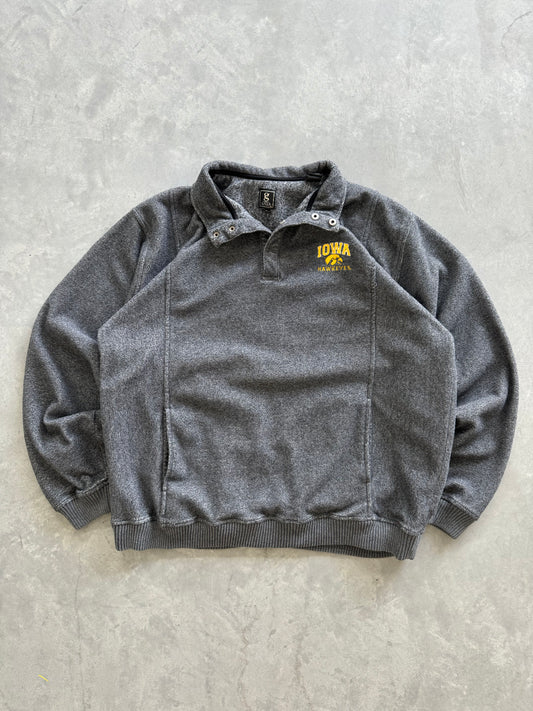 Vintage Iowa Hawkeyes Quarterzip - XL