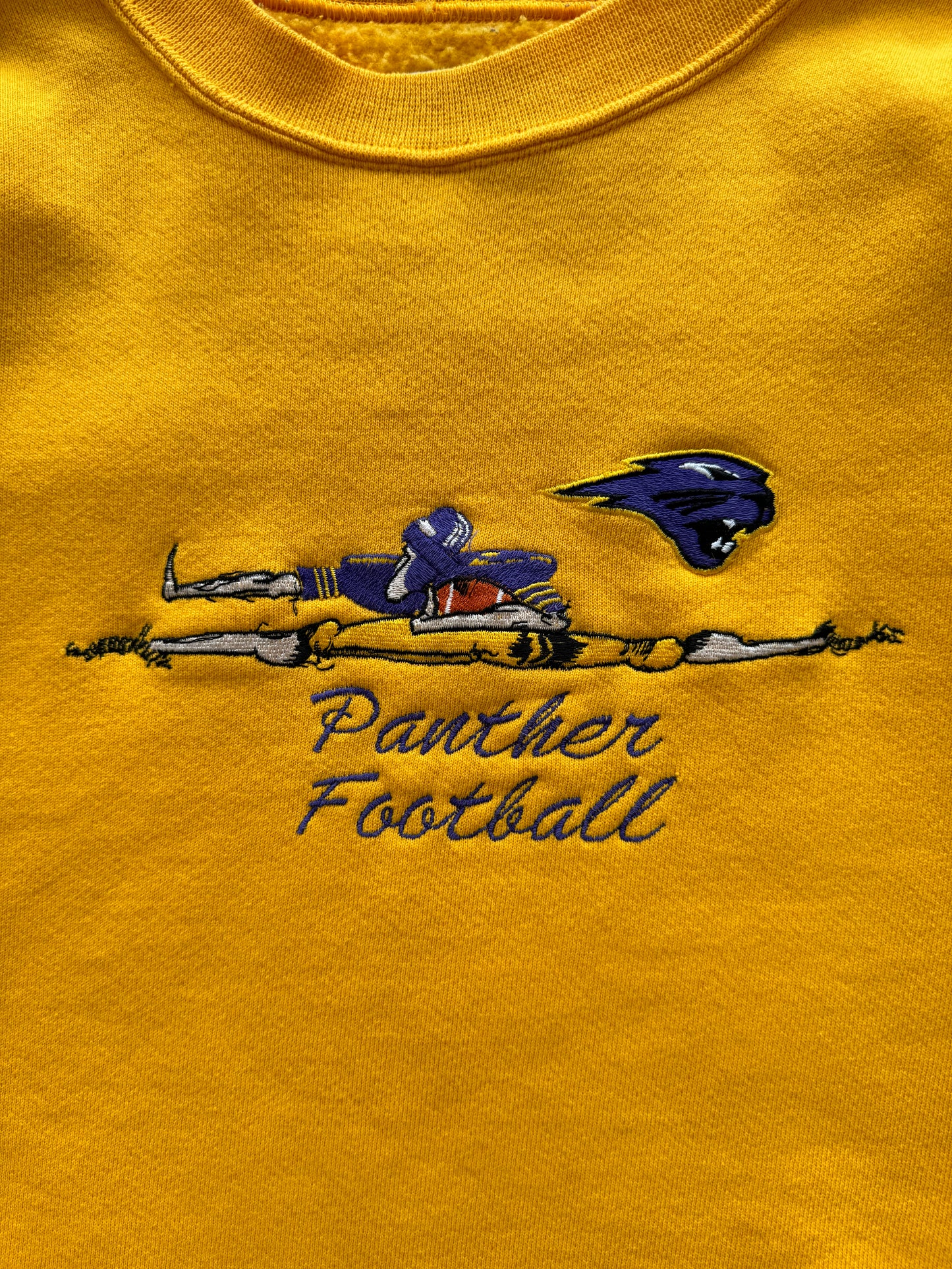 Vintage UNI Panther Football Sweatshirt - L