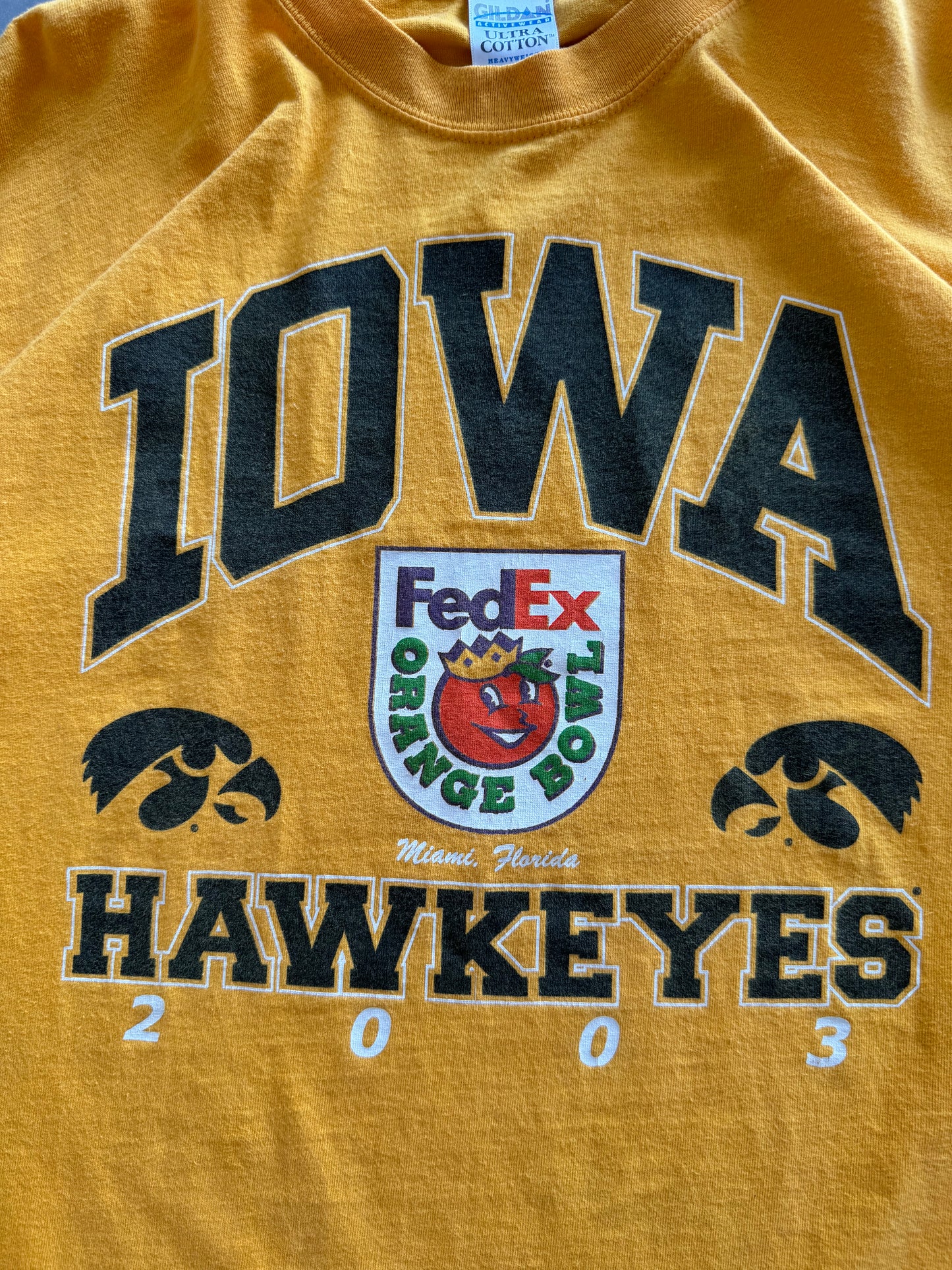 Vintage 2003 Iowa Hawkeyes Tee - XL