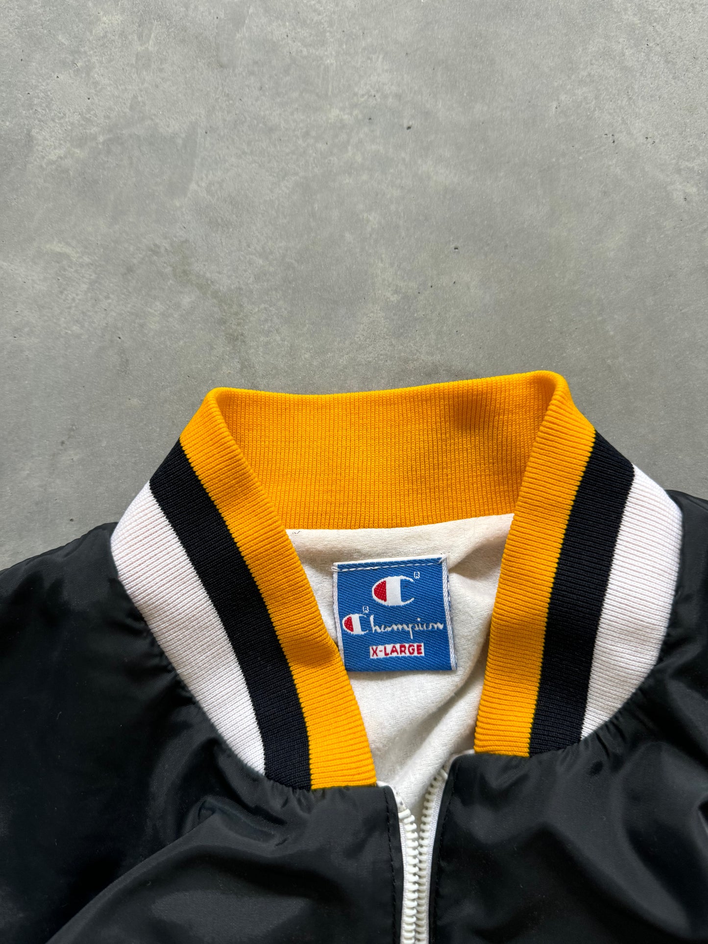 Vintage Champion Black & Gold Windbreaker - XL